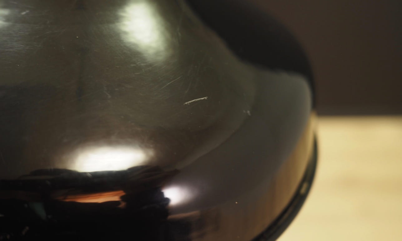 Vintage pendant lamp metal black 1960s