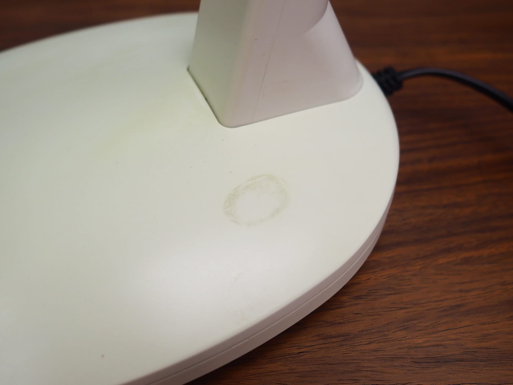 Vintage table lamp plastic white 1960s