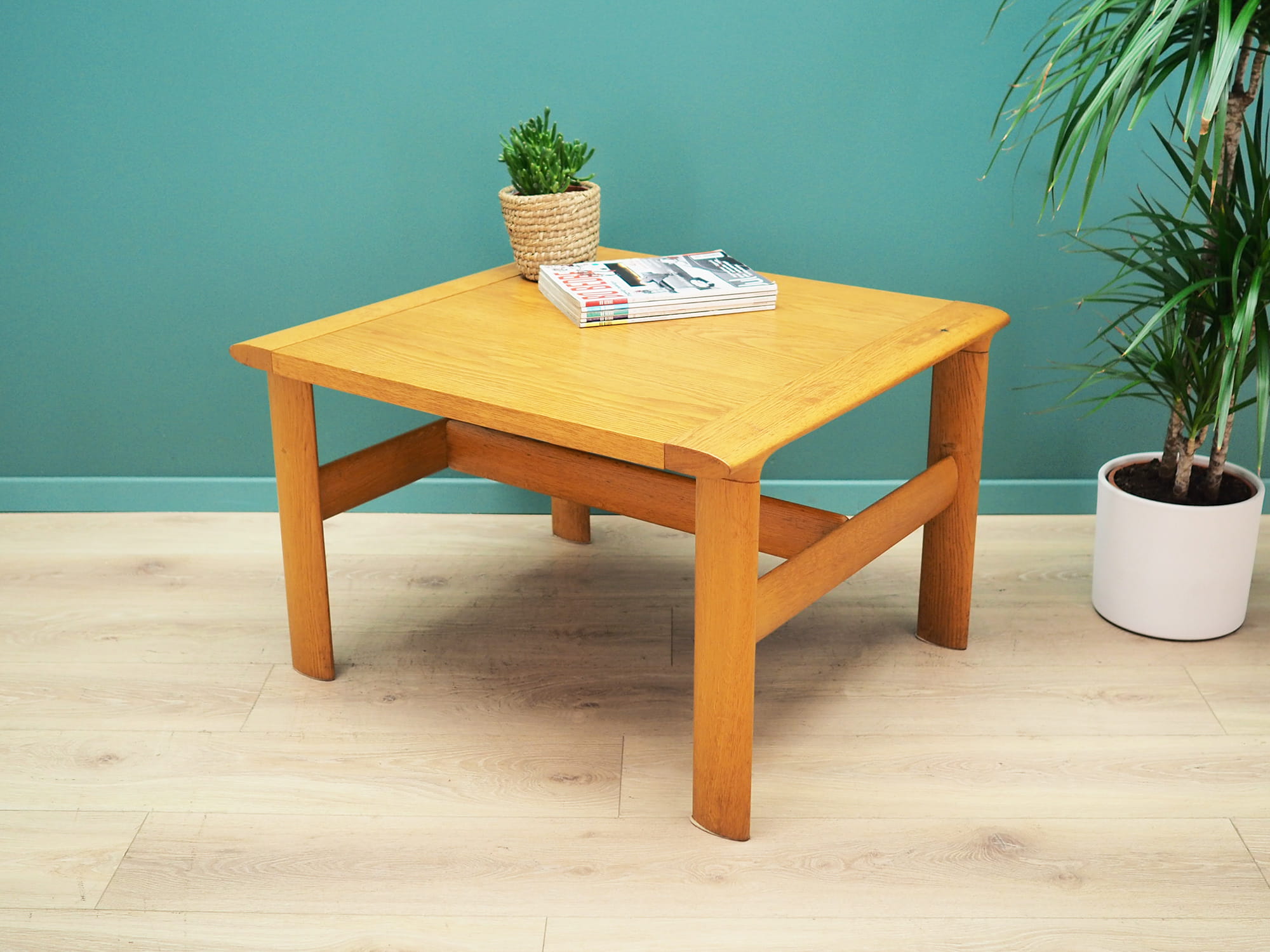 Vintage Coffee Table Wood Brown 1960s