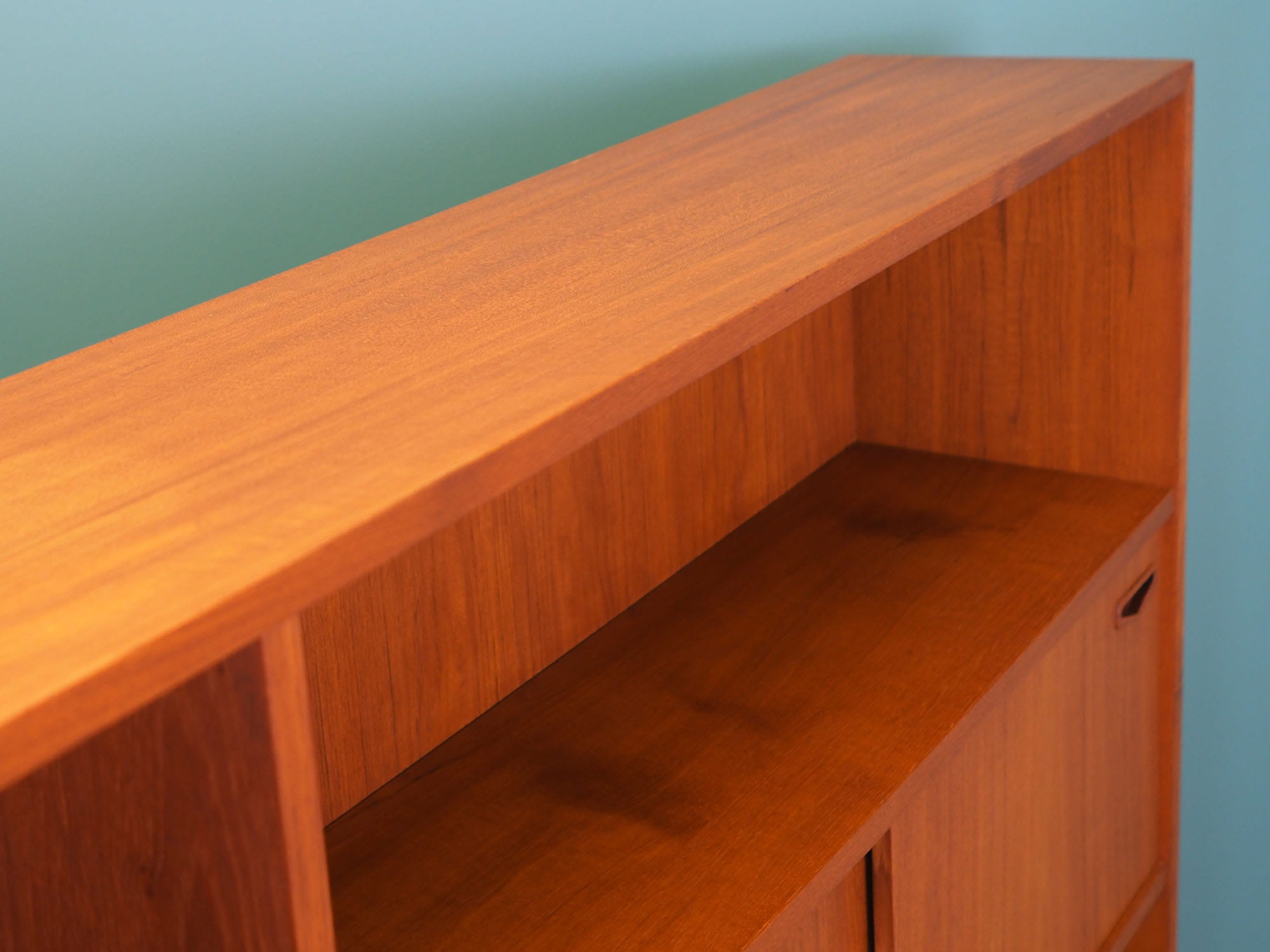 Vintage Bookshelf Teak Brown 1970s