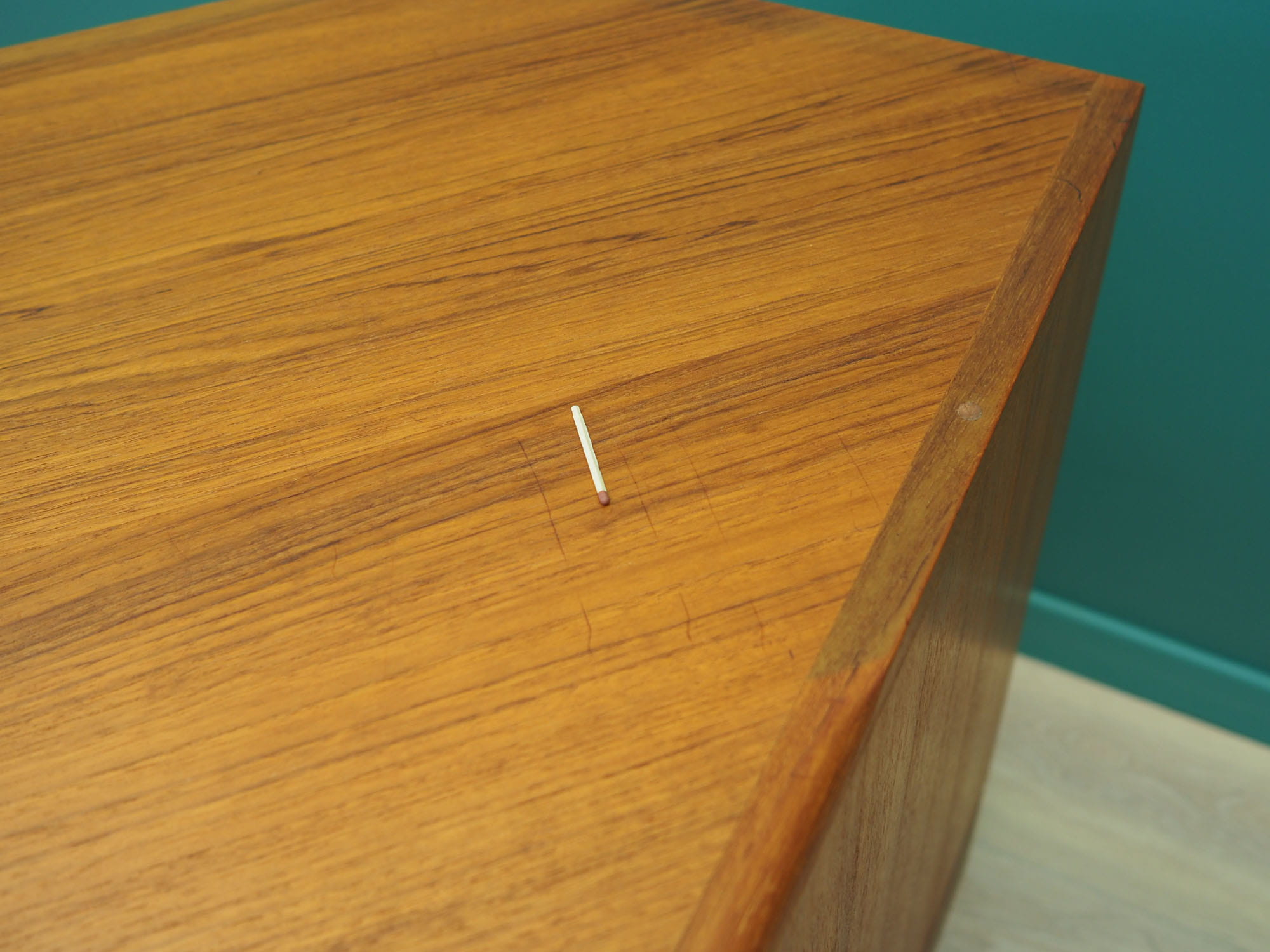 Vintage Schrank Teakholz Braun 1970er Jahre