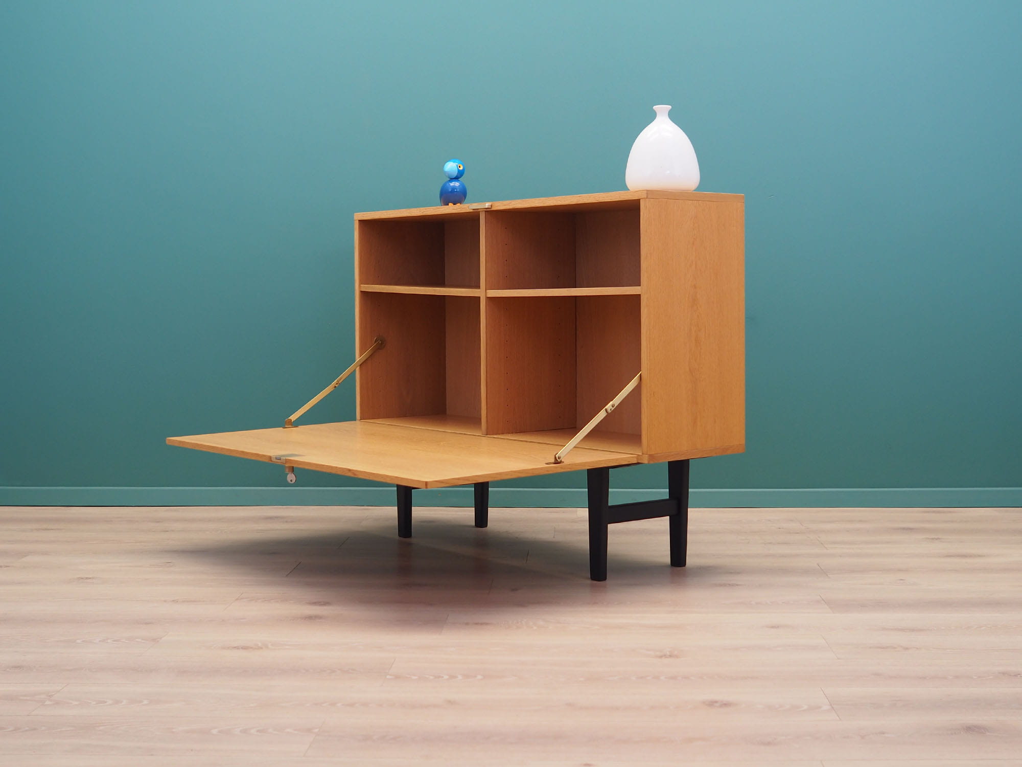 Vintage Cabinet Ash Wood Brown 1970s