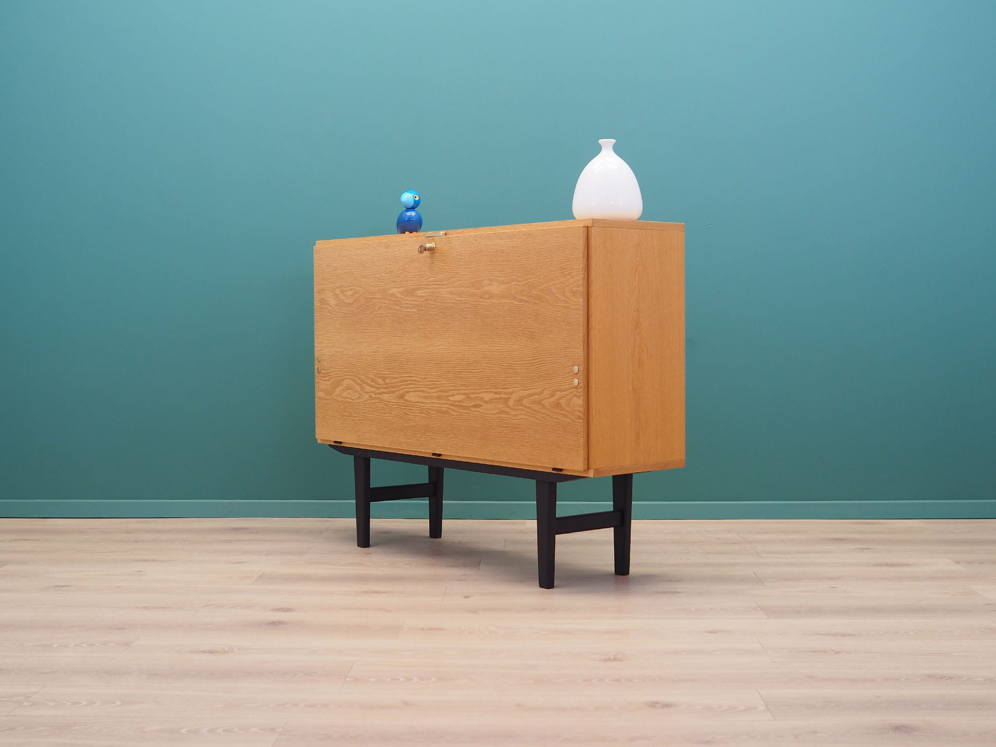 Vintage Cabinet Ash Wood Brown 1970s