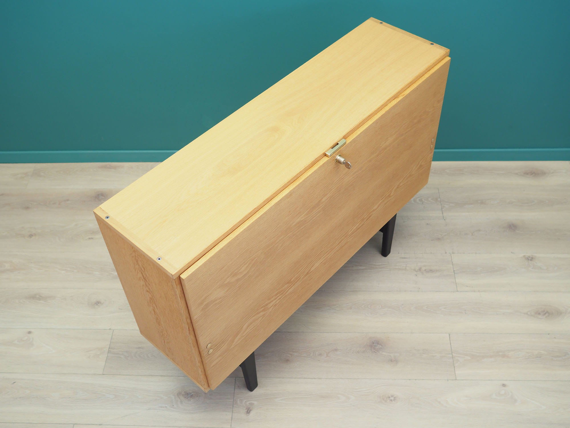 Vintage Cabinet Ash Wood Brown 1970s