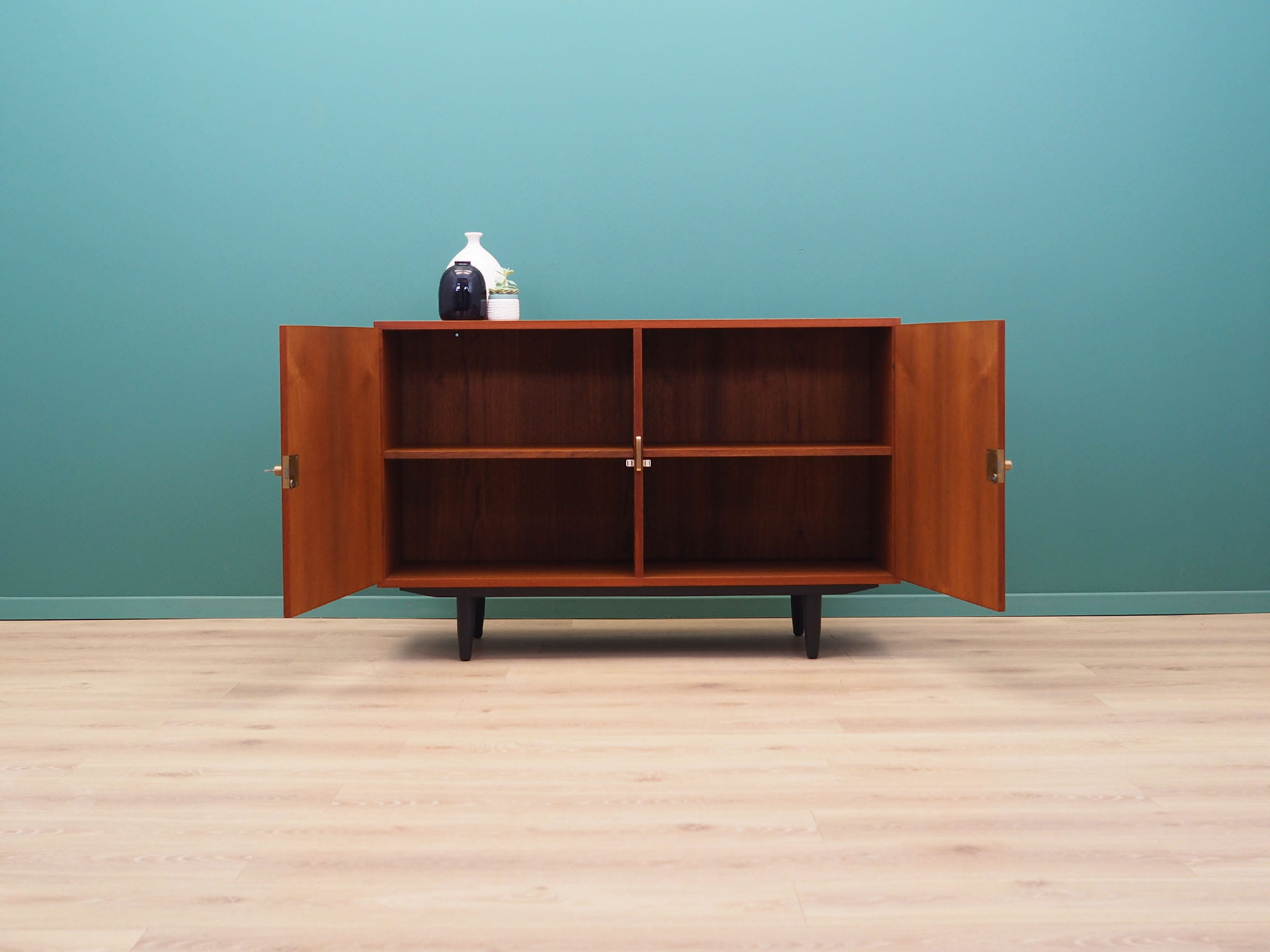 Vintage cabinet teak brown 1970s