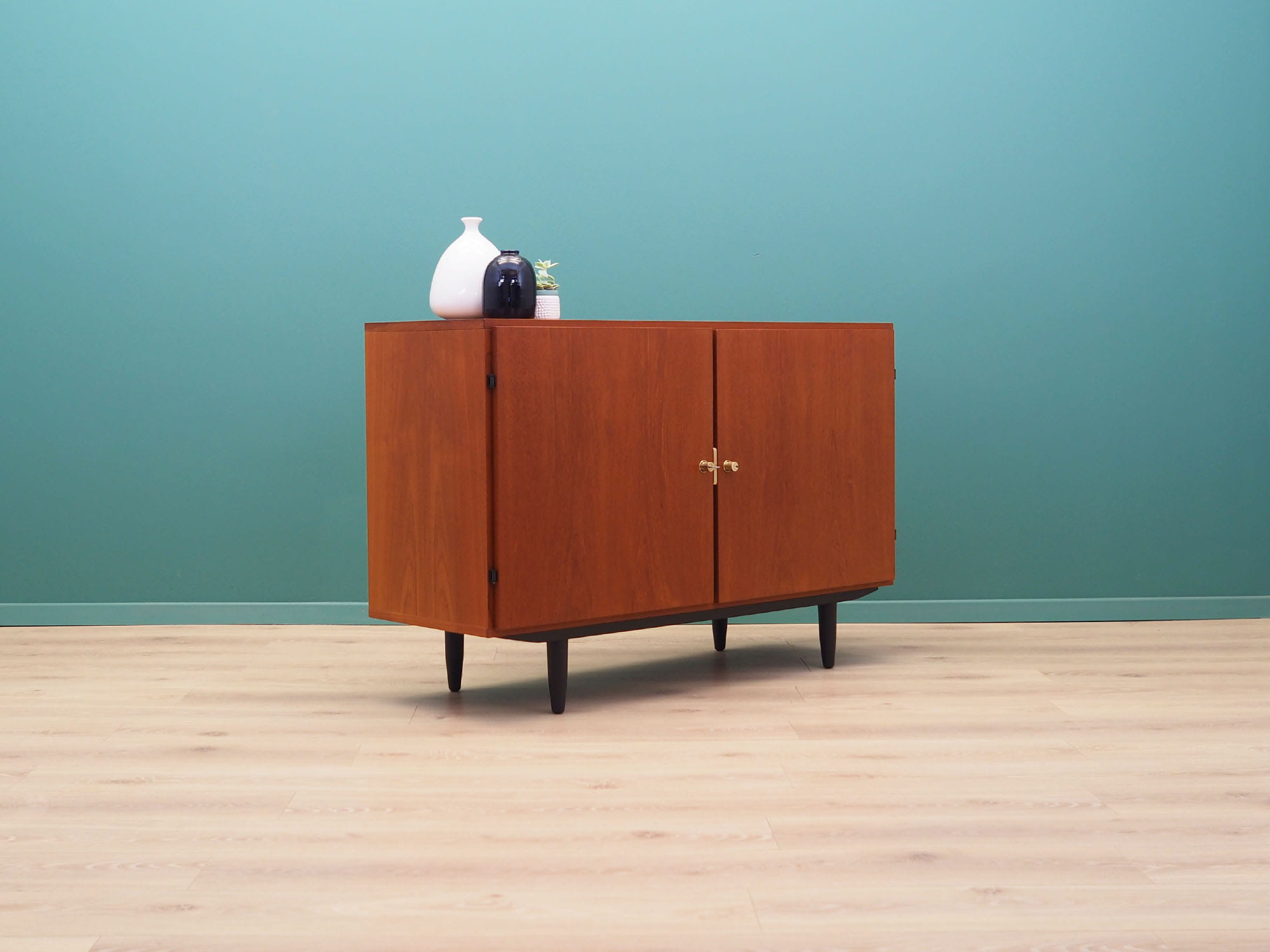Vintage cabinet teak brown 1970s