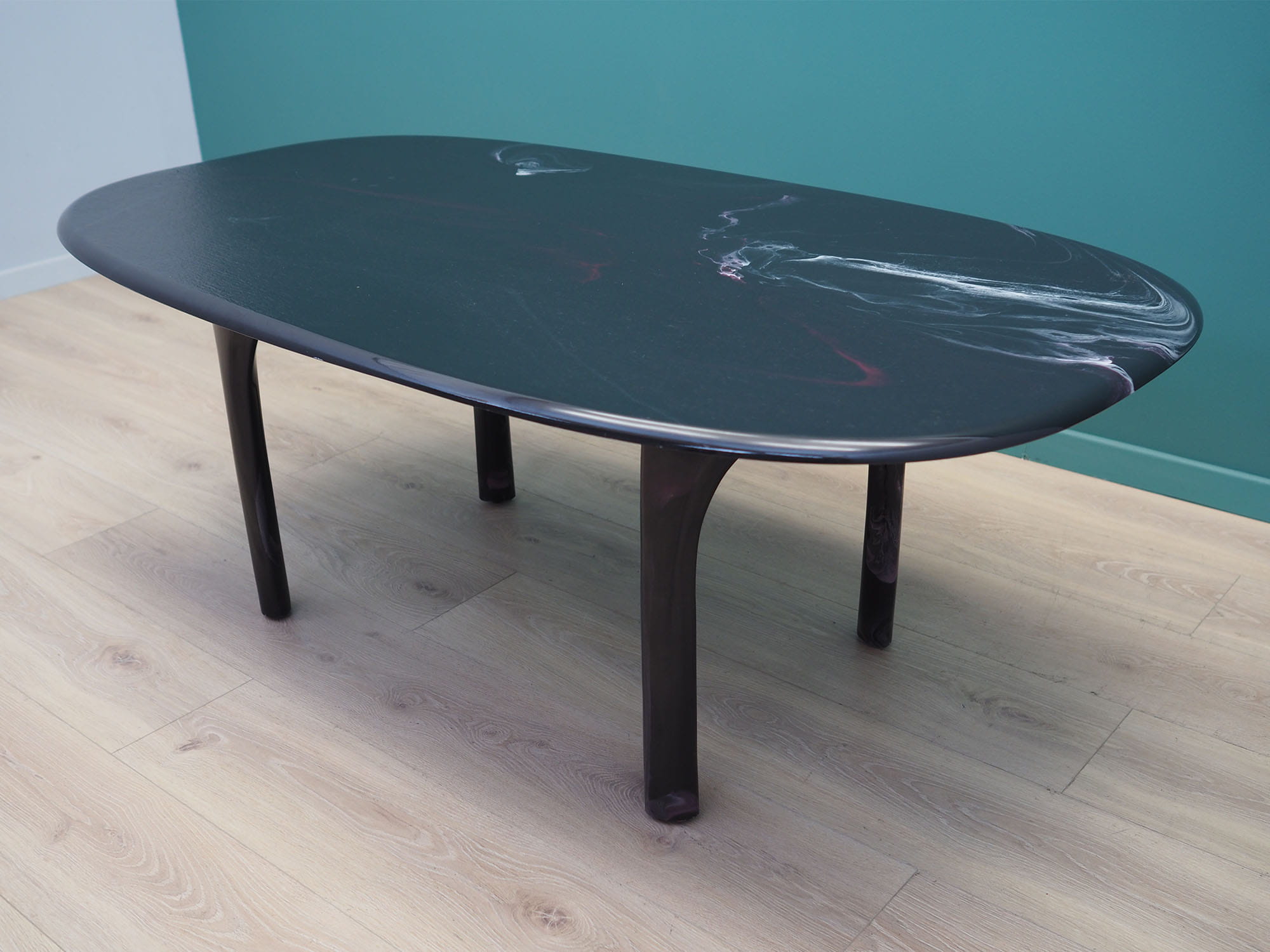Vintage Coffee Table Stone Brown 1970s