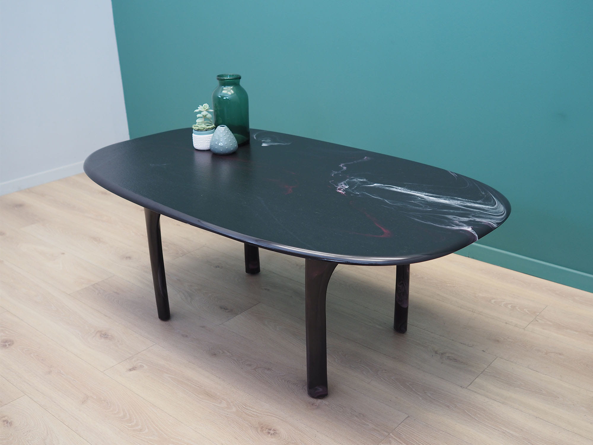 Vintage Coffee Table Stone Brown 1970s