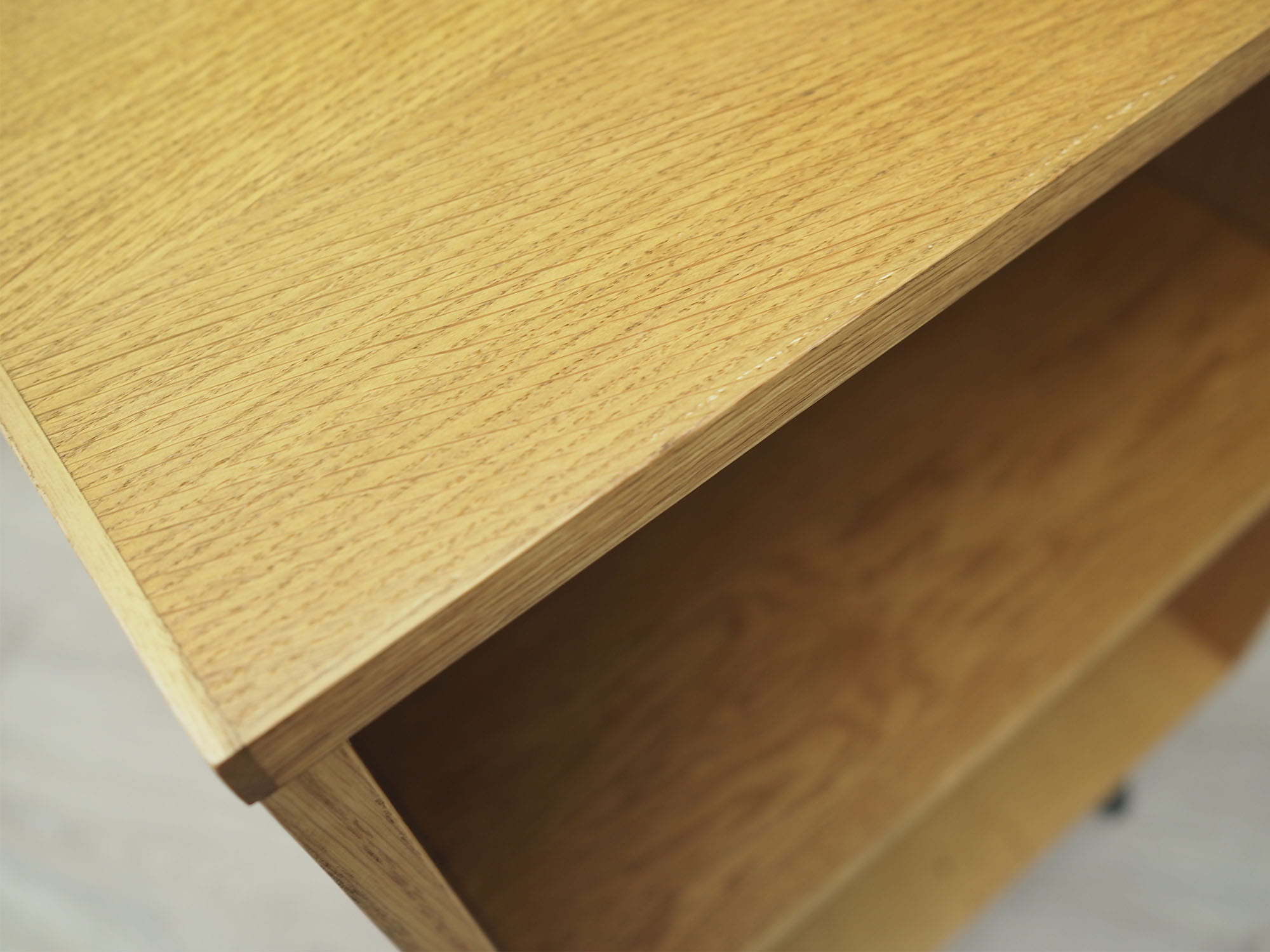 Vintage Bookshelf Ash Wood Brown 1970s