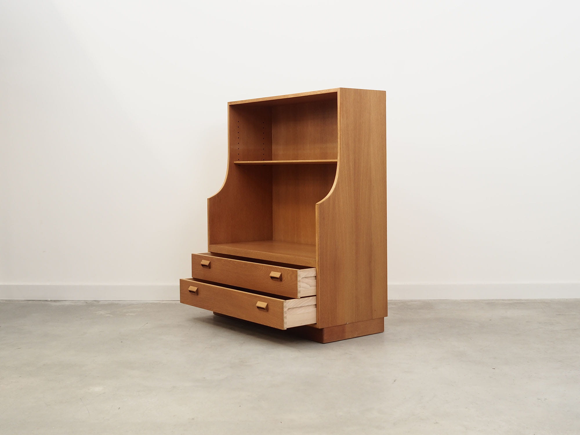 Vintage Bookshelf Wood Brown 1970s