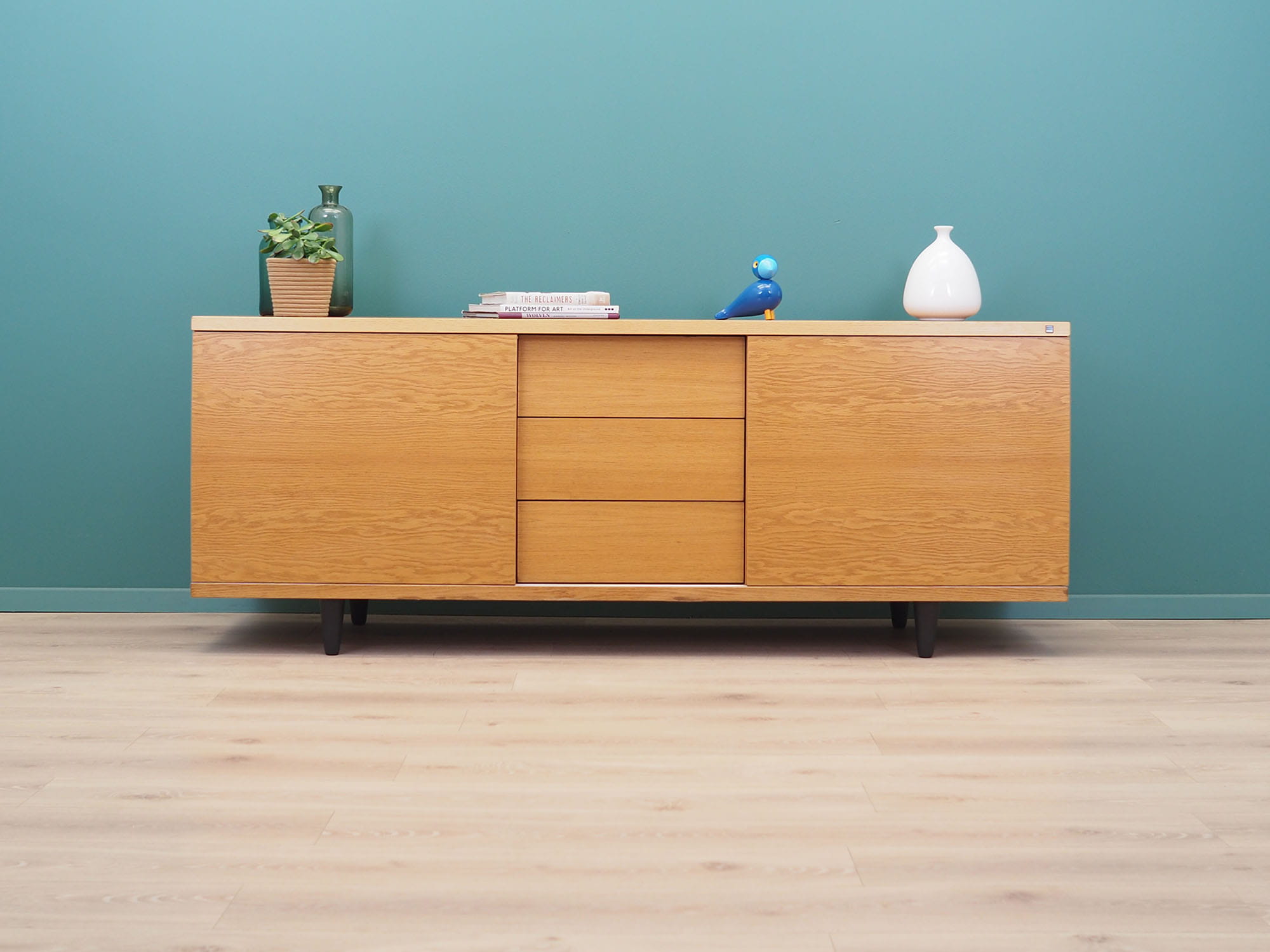 Vintage Sideboard Wood Beige 1990s