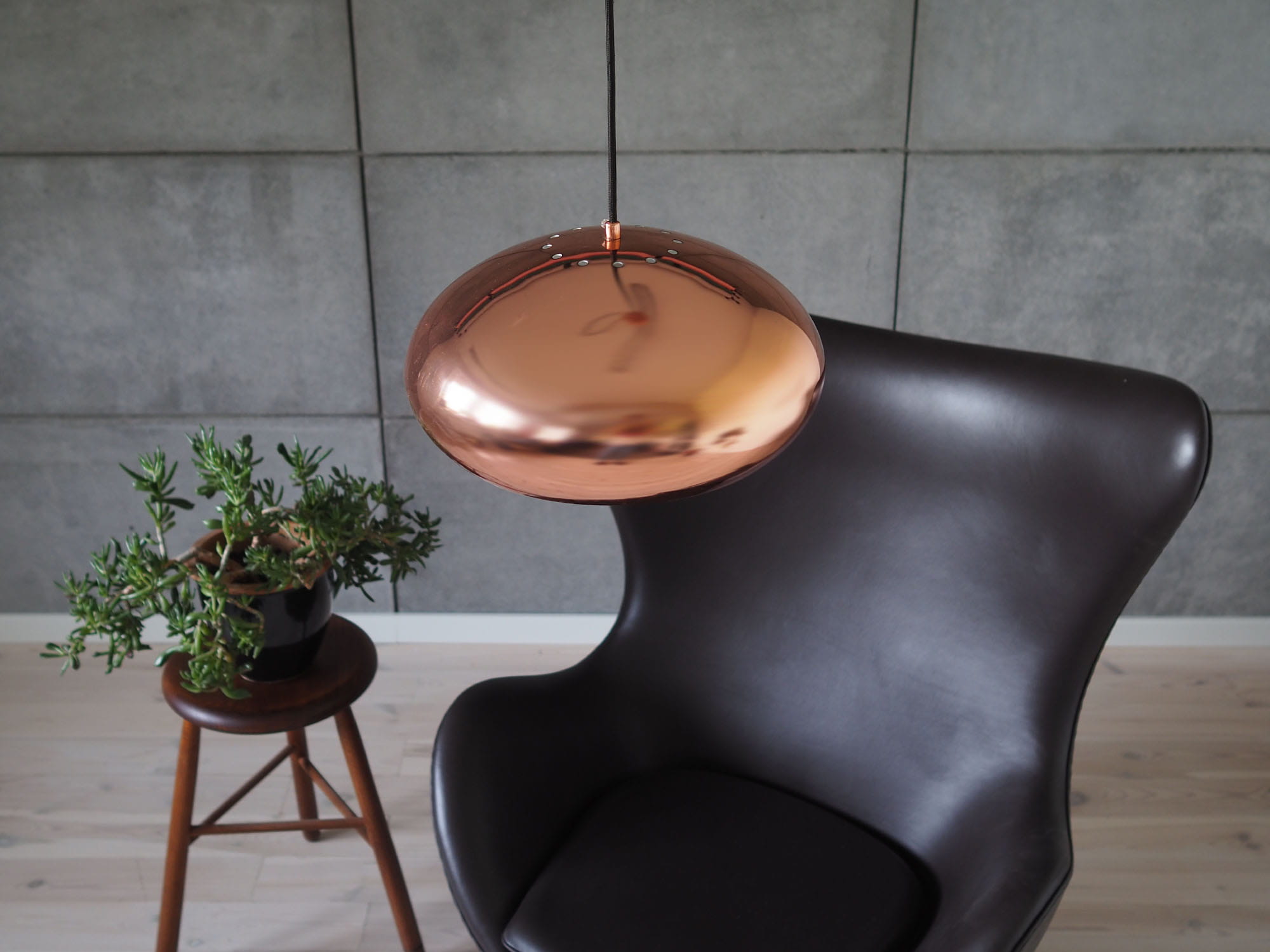 Vintage Pendant Lamp Metal Pink 1990s