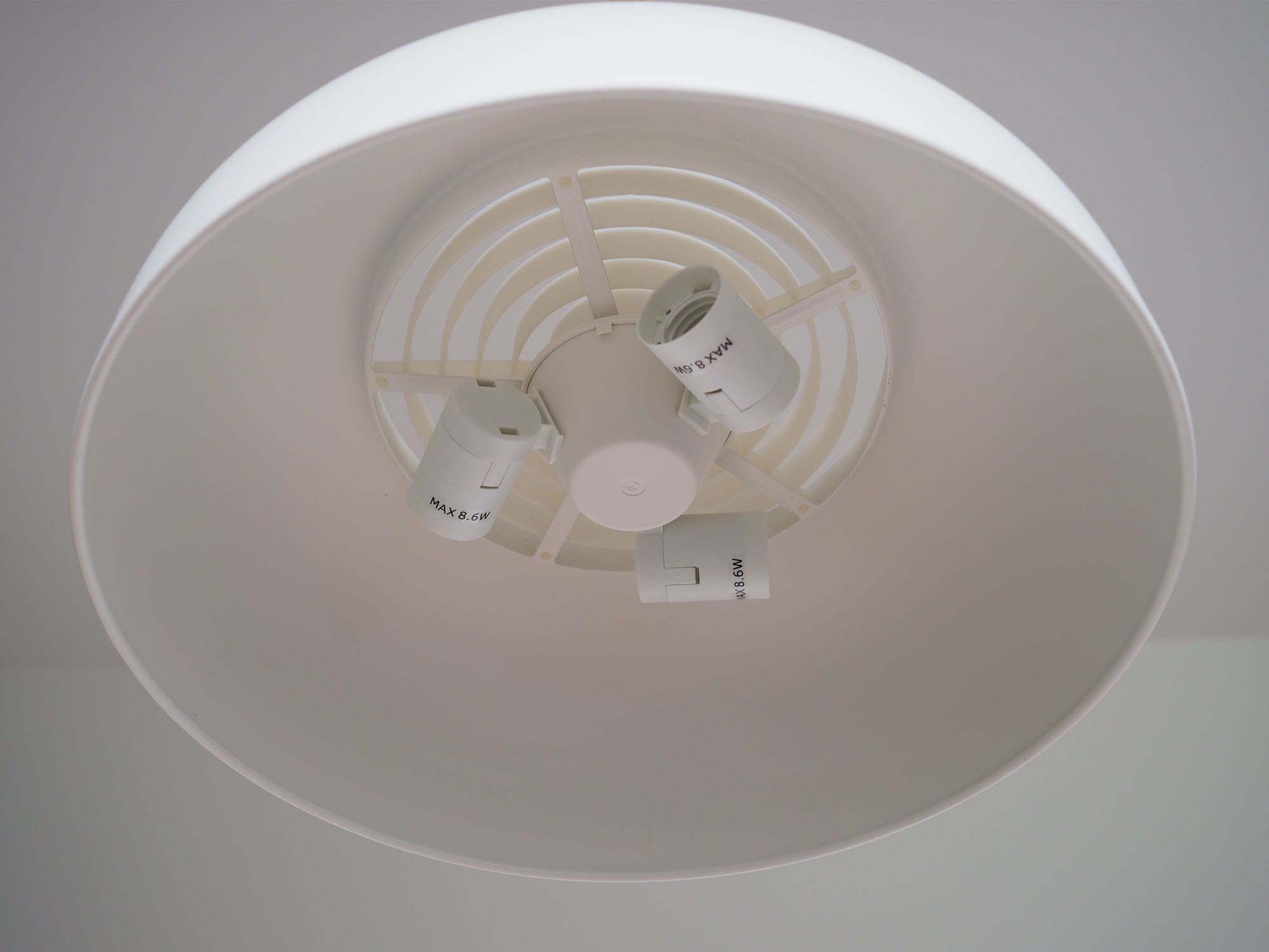 Pendant lamp Metal Plastic White