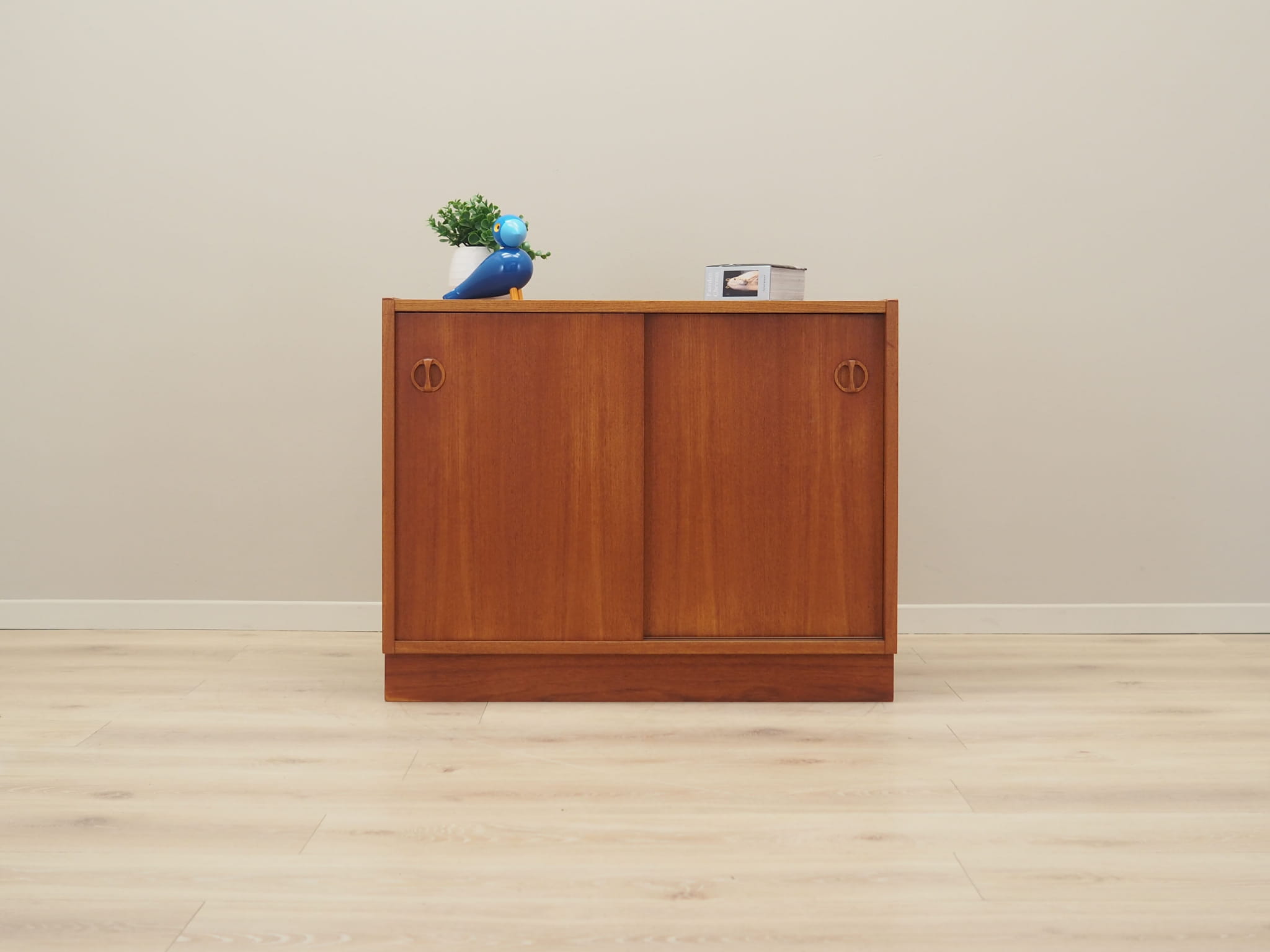 Vintage Cabinet Teak Wood Brown 1970s