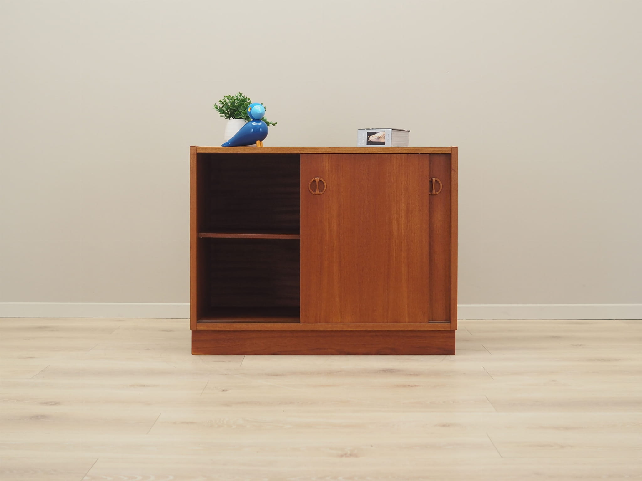 Vintage Cabinet Teak Wood Brown 1970s