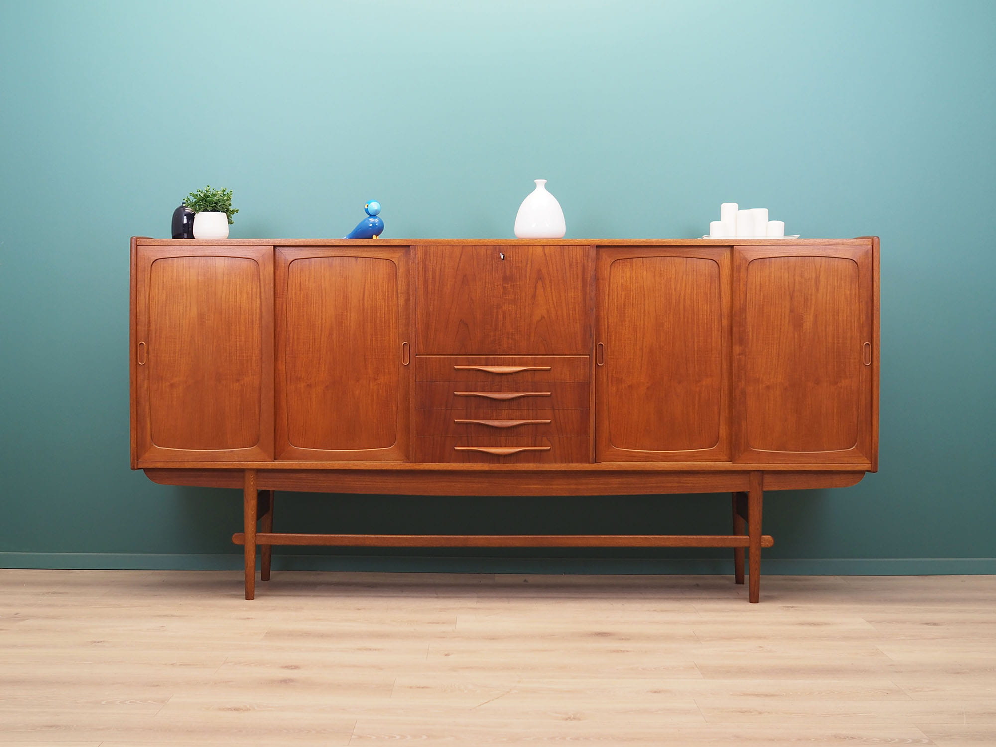 Vintage Sideboard Teak wood Brown 1960s