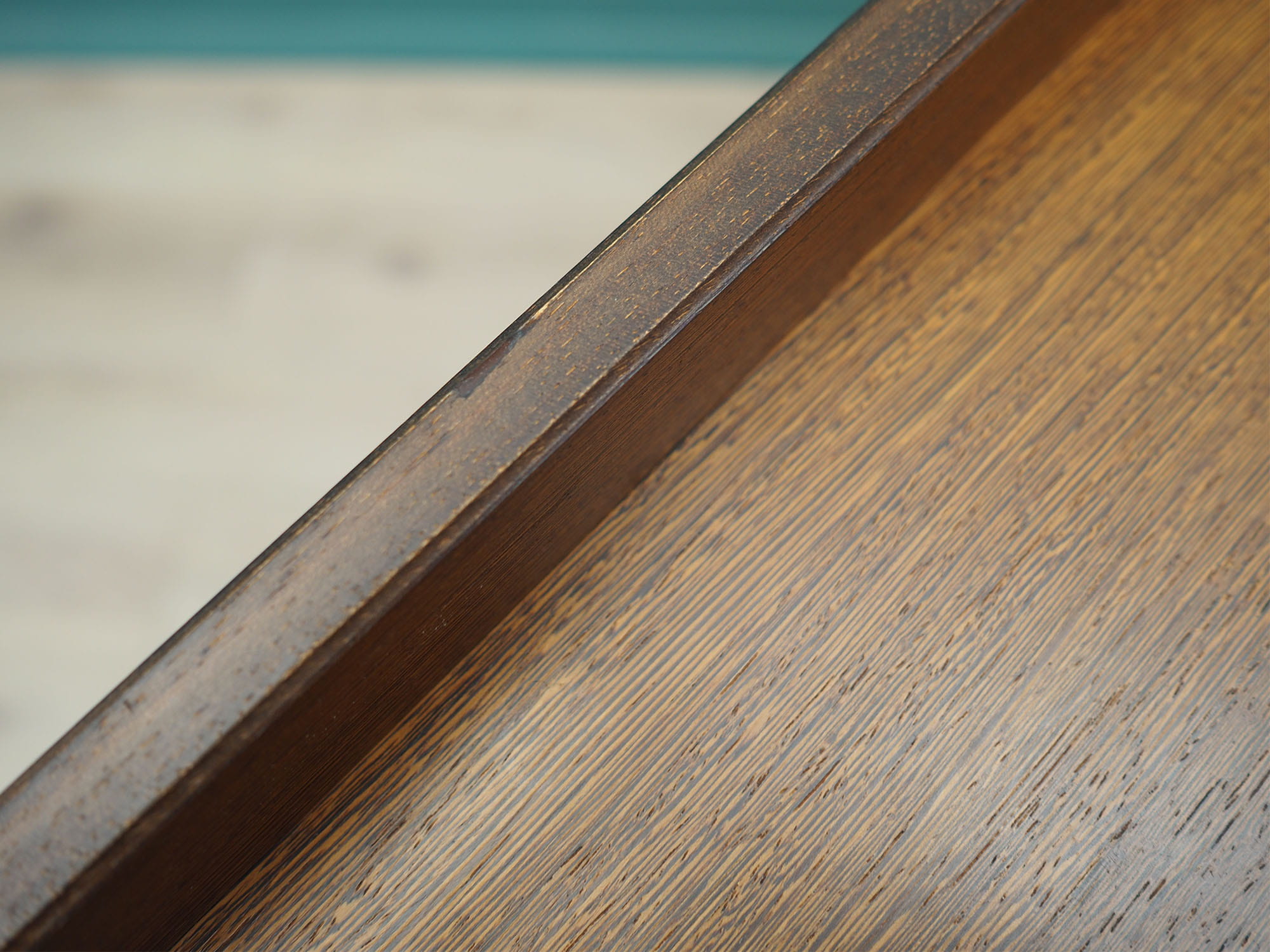Vintage Bookshelf Oak Wood Brown 1970s