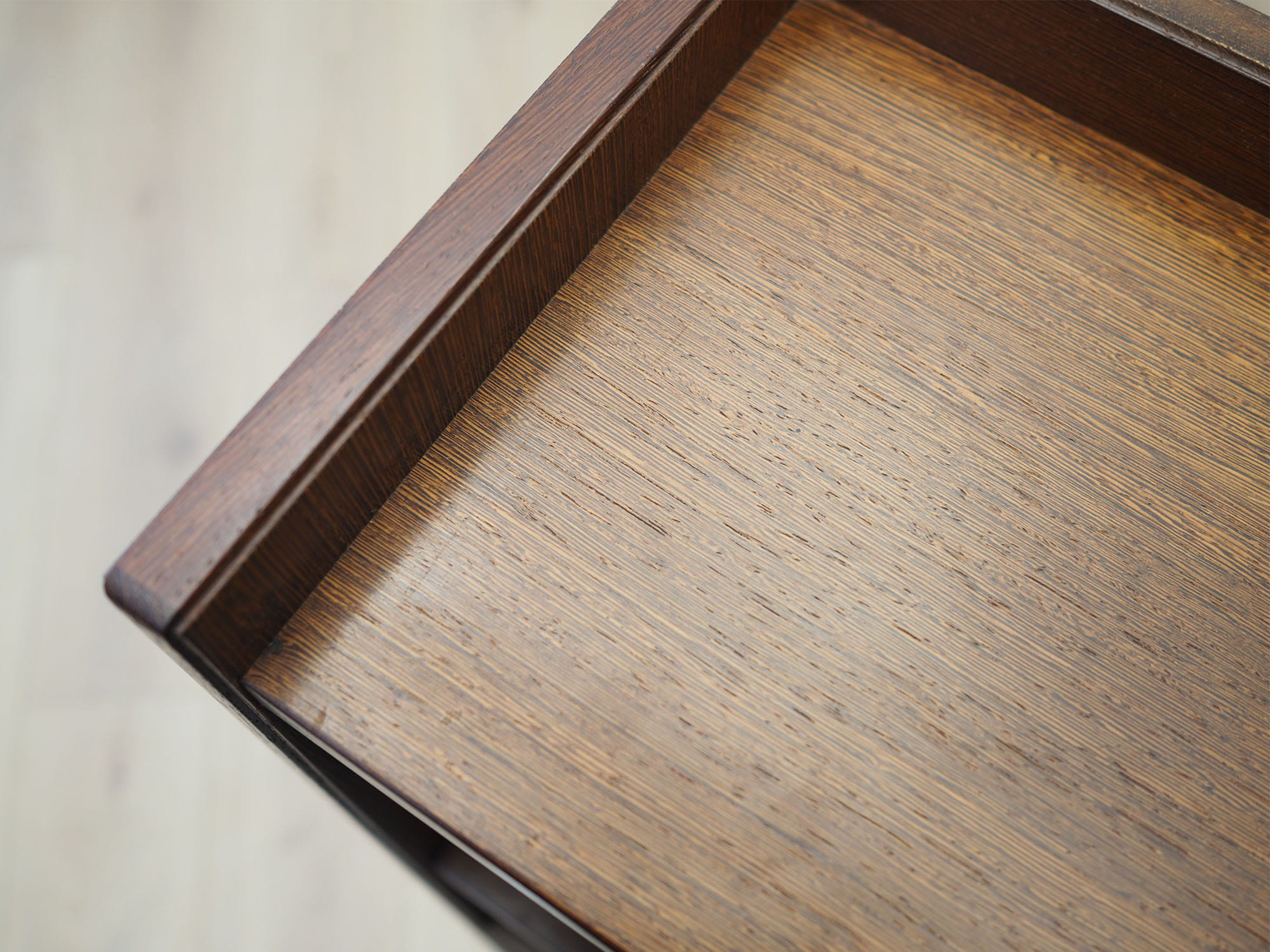 Vintage Bookshelf Oak Wood Brown 1970s