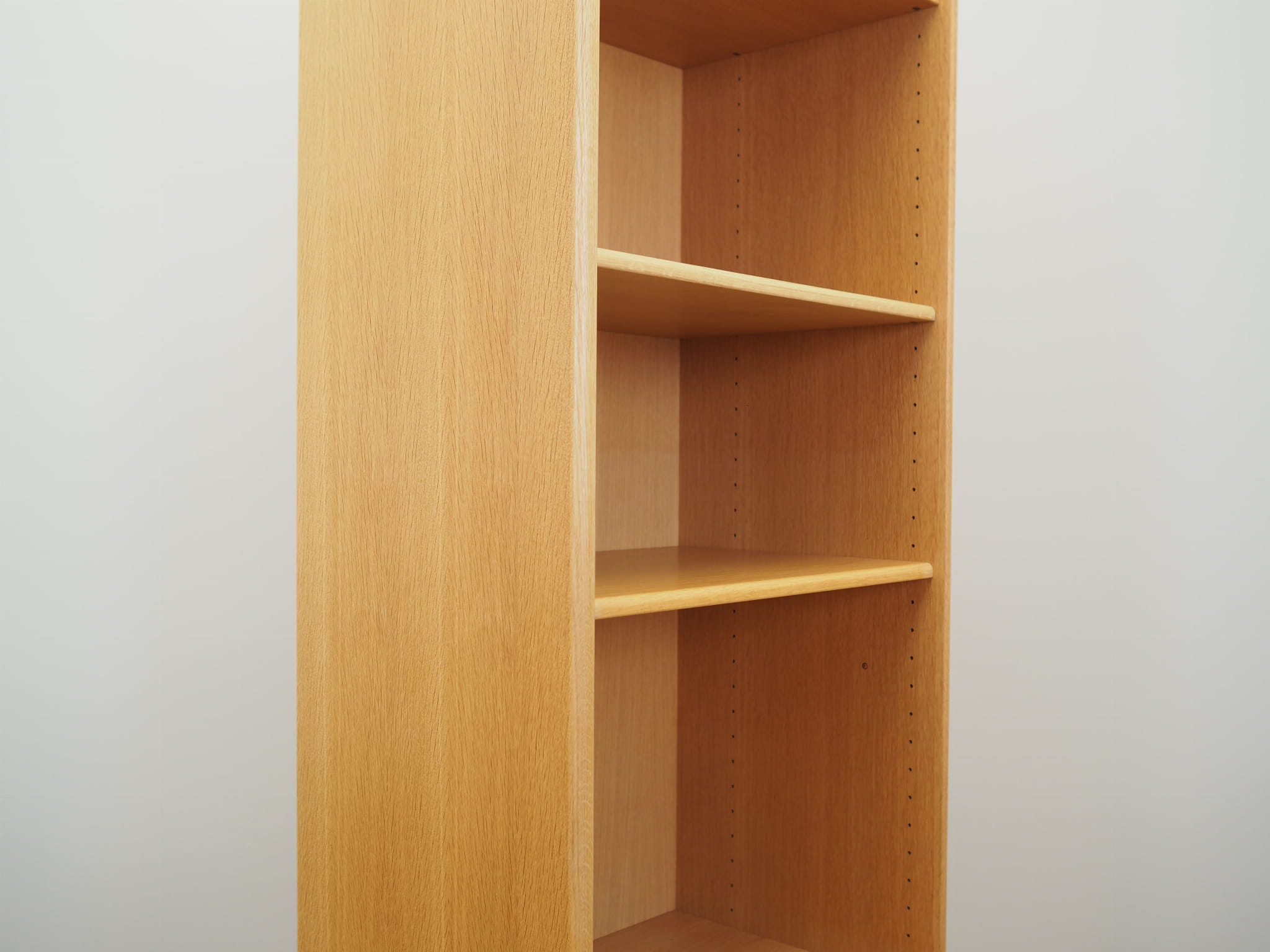 Vintage bookshelf, ash wood, brown, 1960s