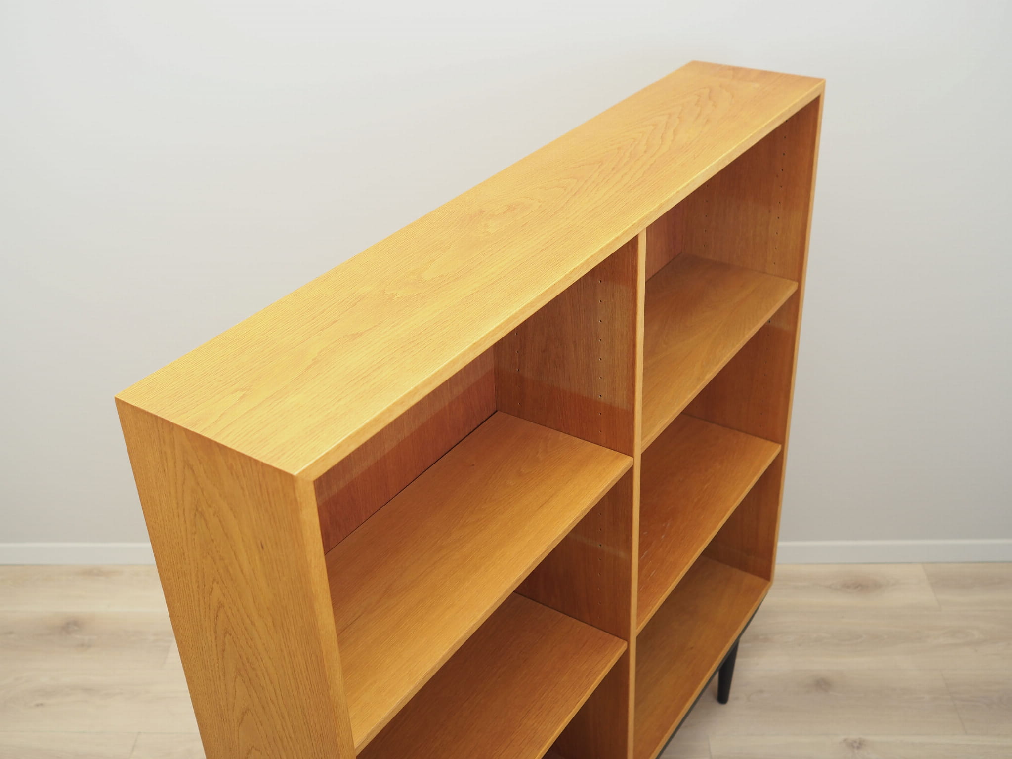 Vintage Bookshelf Ash Wood Brown 1960s