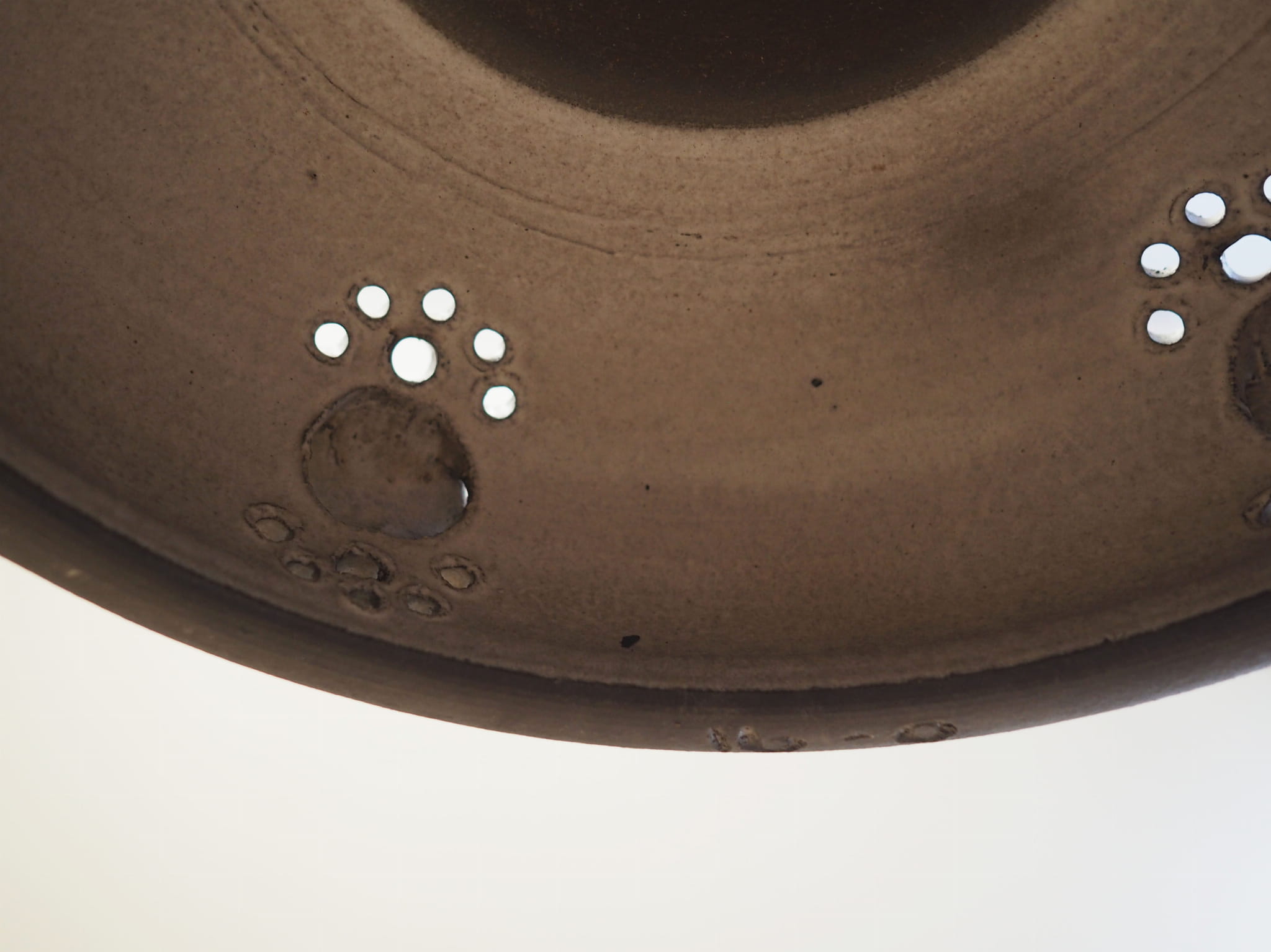 Vintage Pendant Lamp Ceramic Grey 1960s