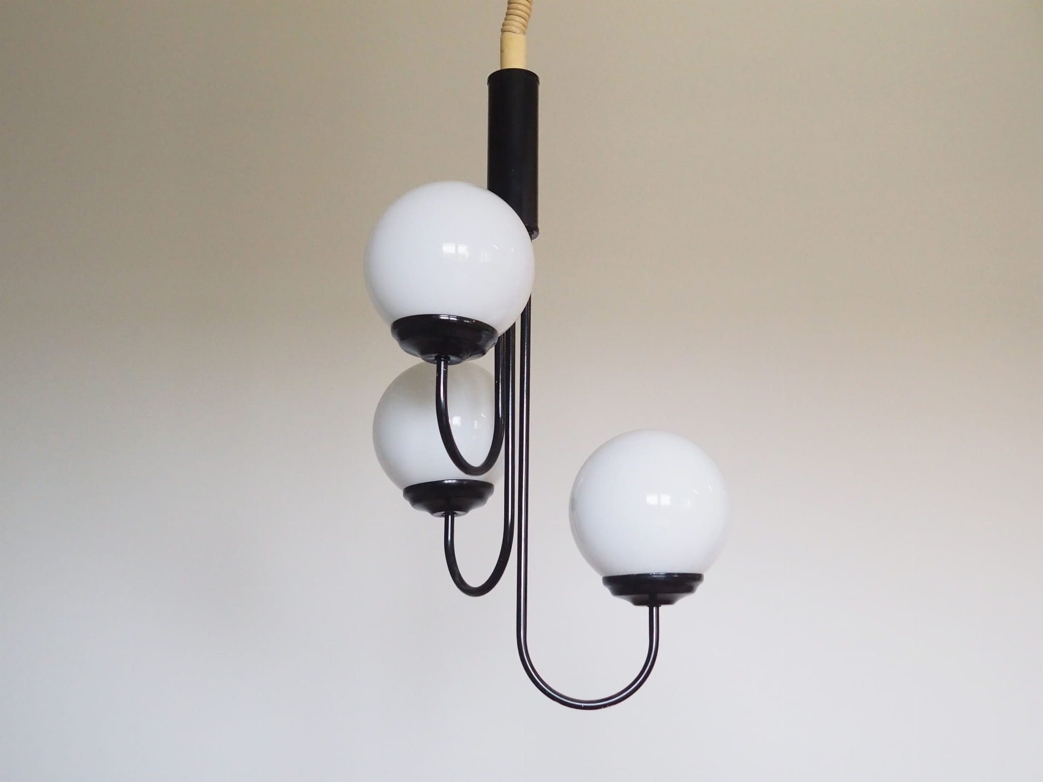 Vintage Pendant Lamp Glass Multicolored 1990s