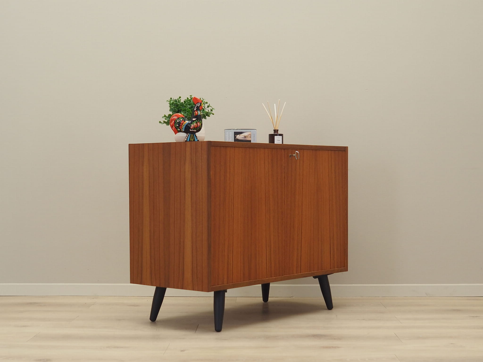 Vintage cabinet mahogany brown 1970s