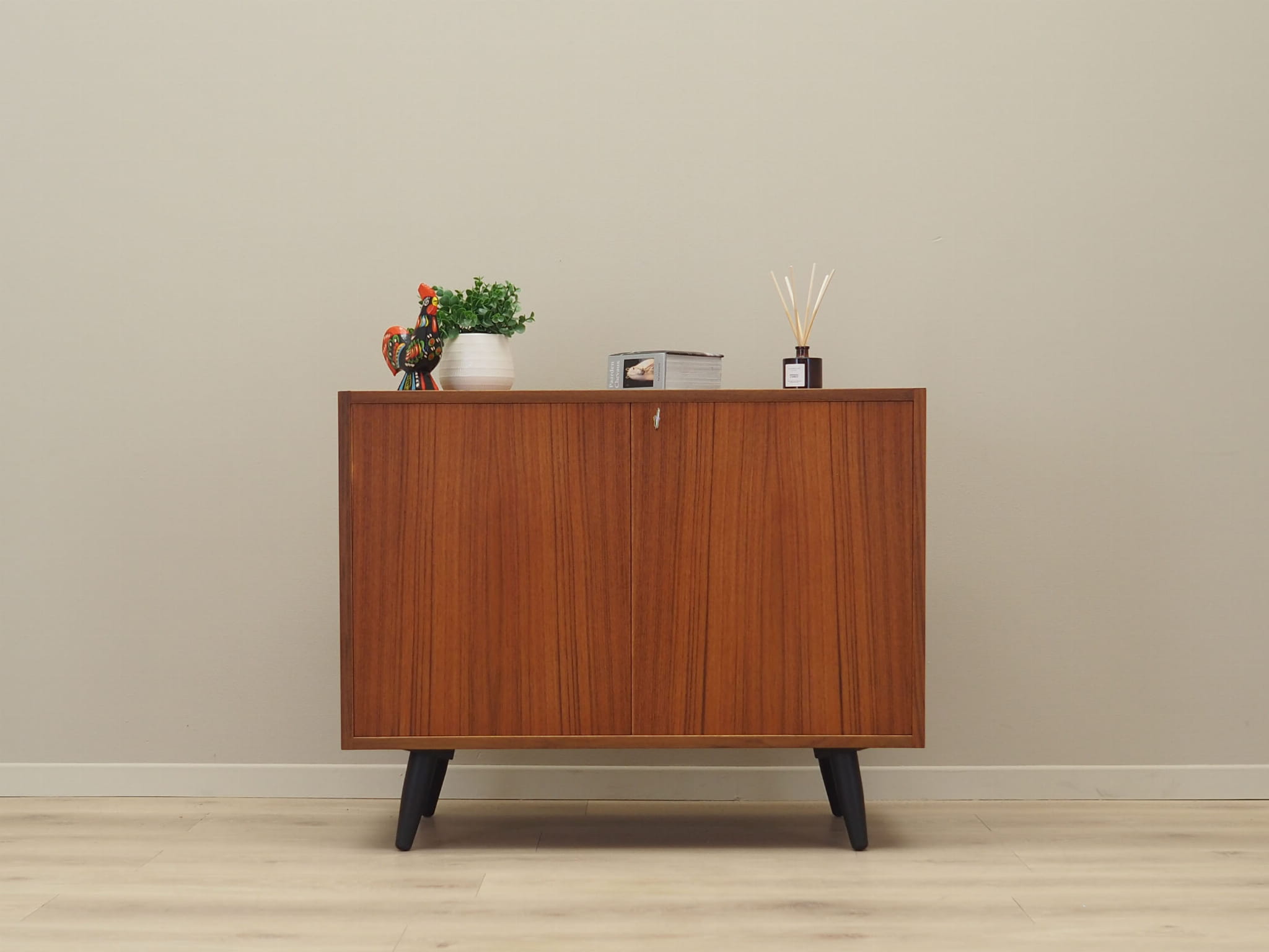 Vintage cabinet mahogany brown 1970s