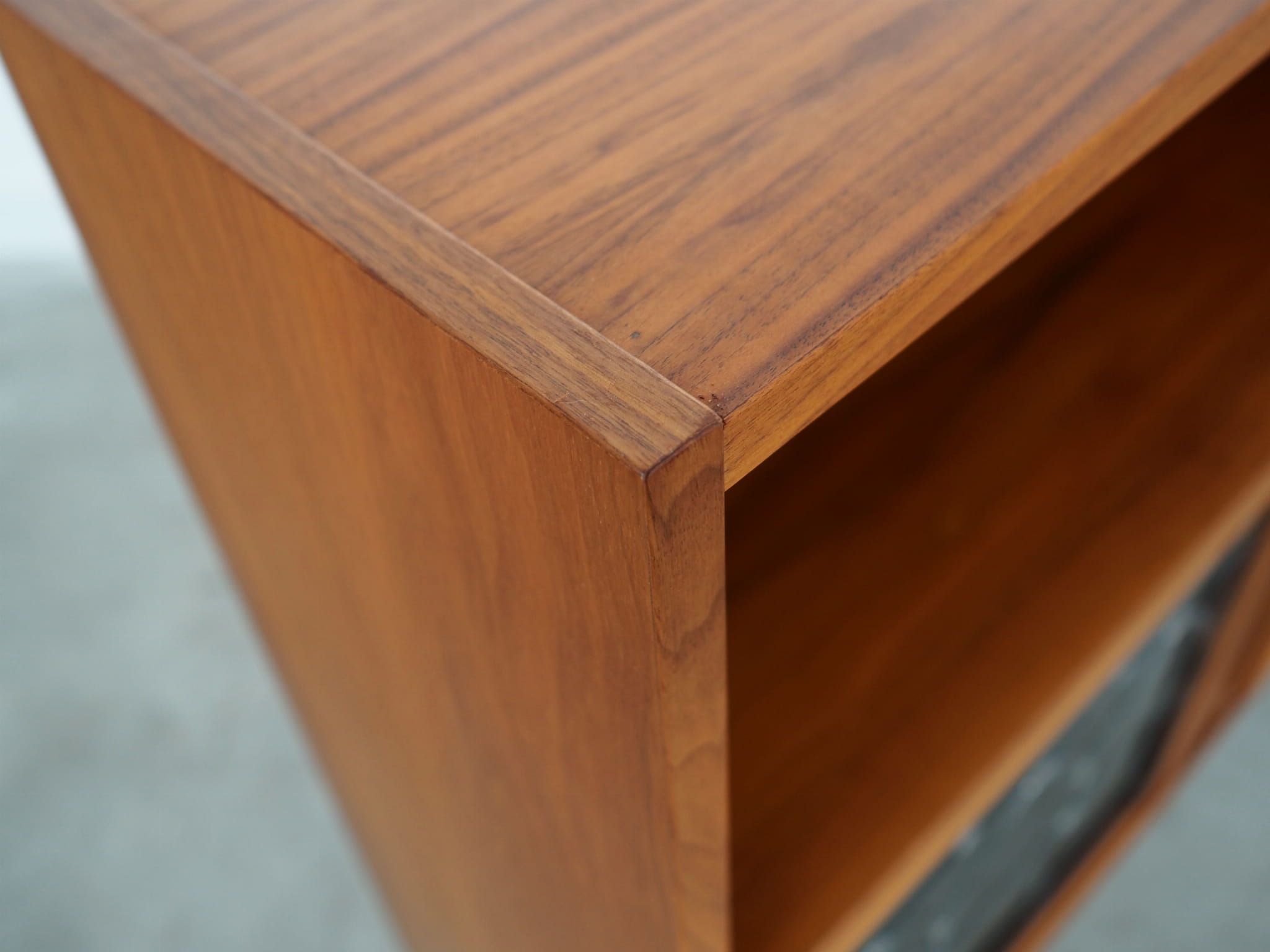 Vintage Bookshelf Wood Brown 1970s