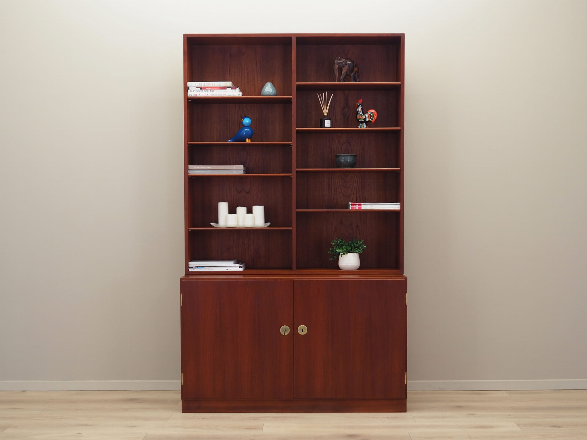 Vintage Bookshelf Teak Brown 1960s