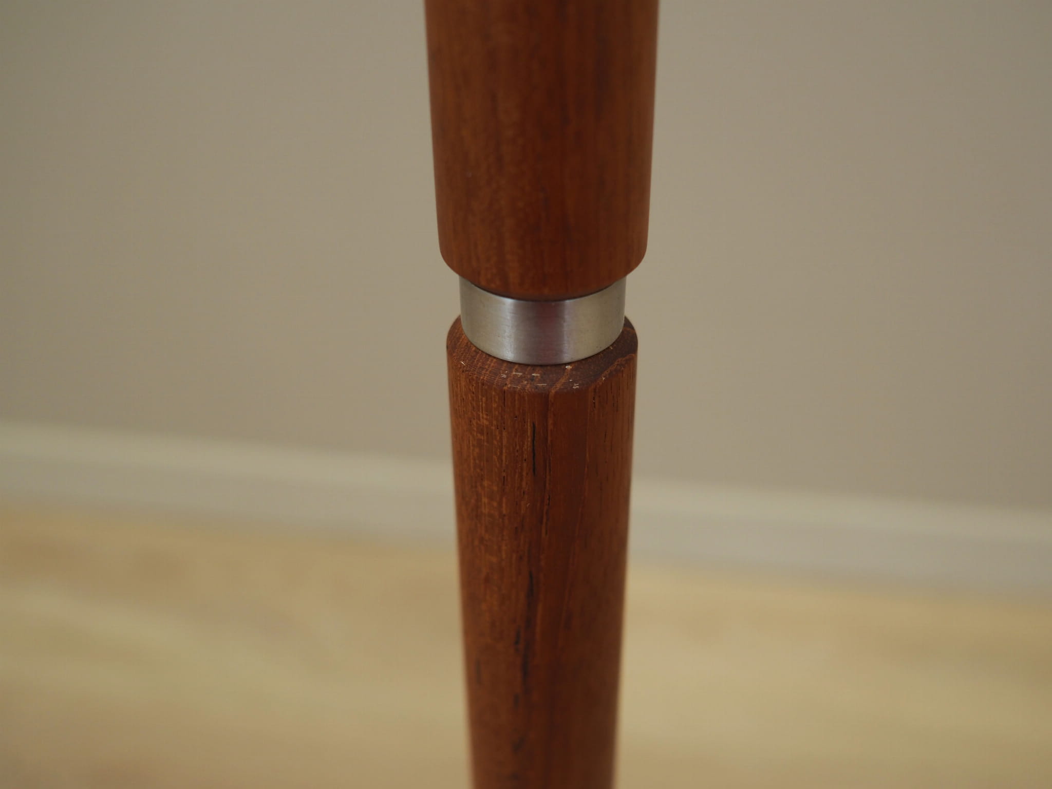 Vintage floor lamp metal plastic beige 1970s