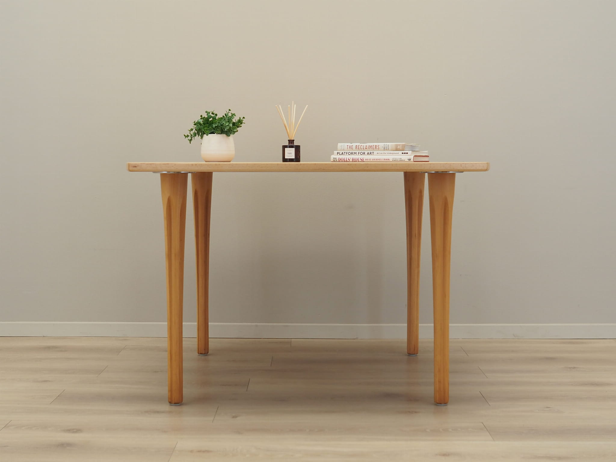 Vintage Table Beech wood Brown 1970s