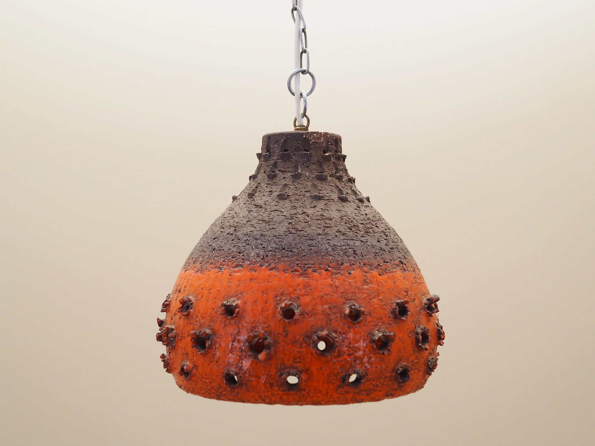 Vintage pendant lamp ceramic multicolor 1960s