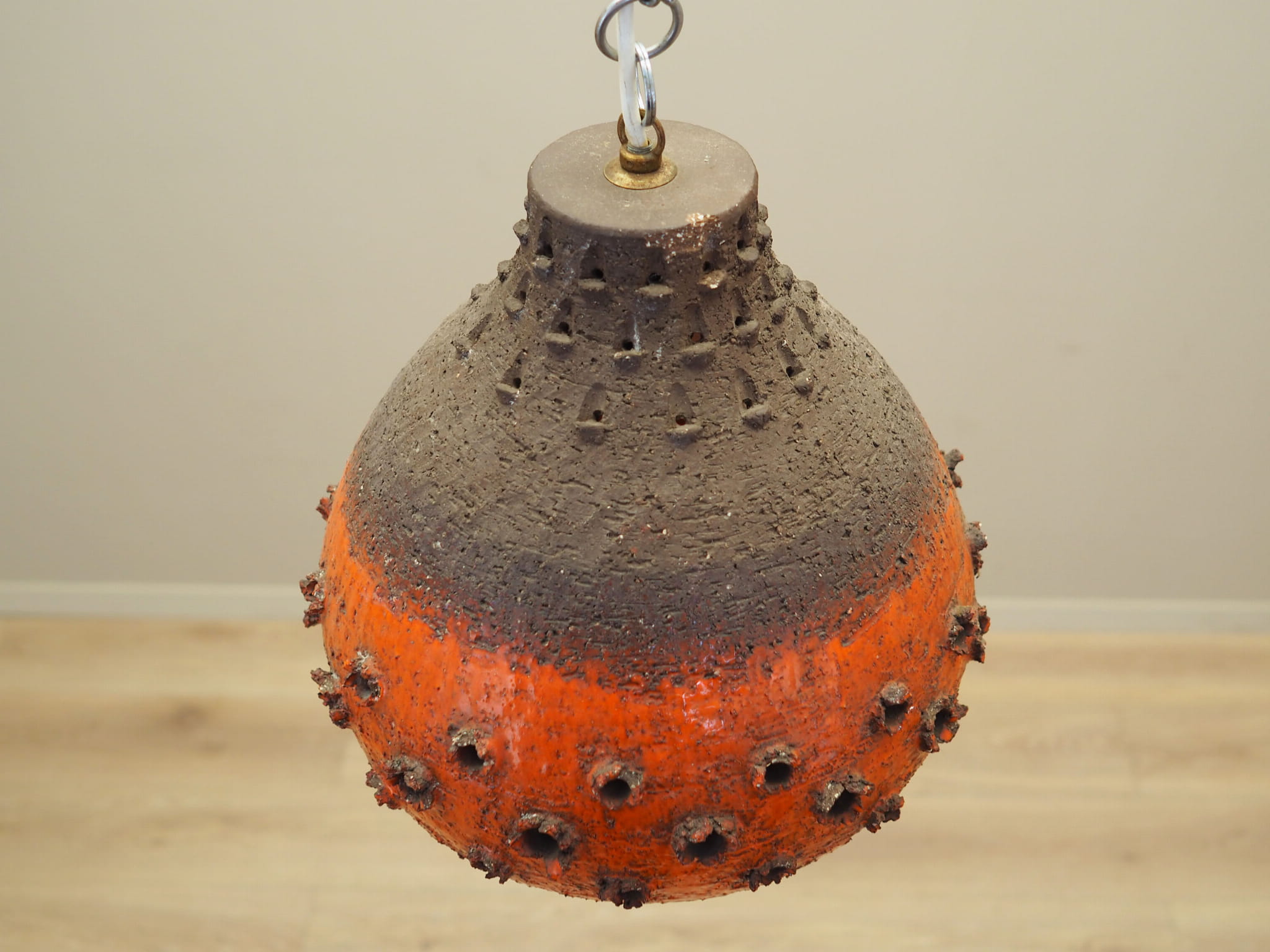 Vintage pendant lamp ceramic multicolor 1960s
