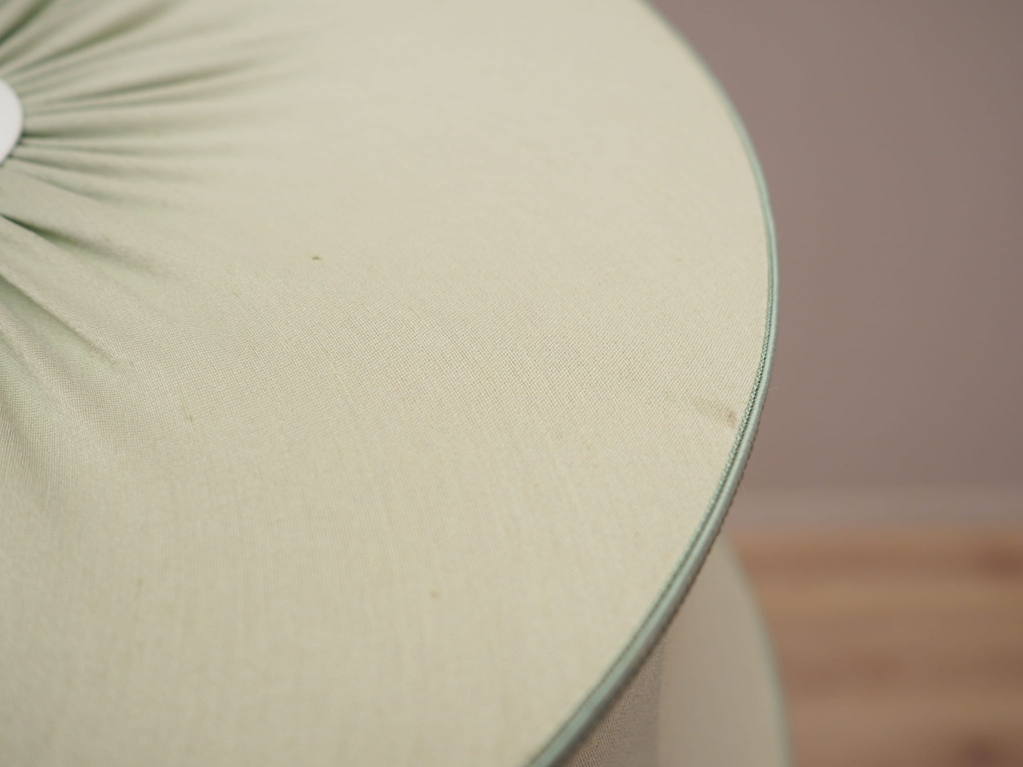 Vintage floor lamp Metal Fabric Green 1970s