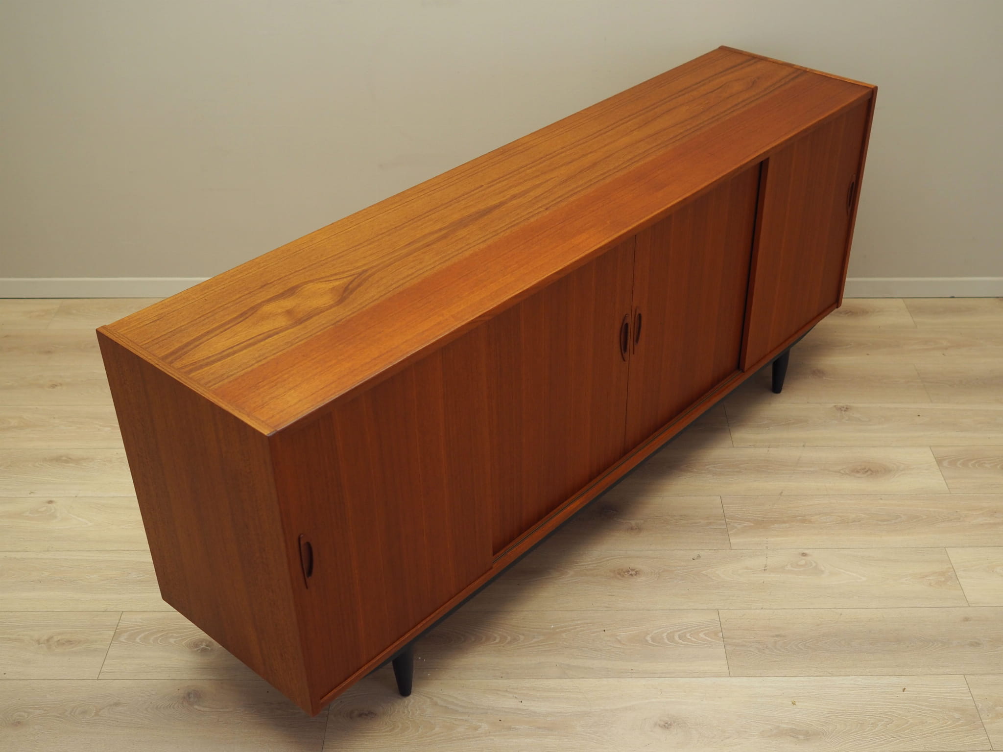 Vintage Sideboard Teakholz Braun 1970er Jahre