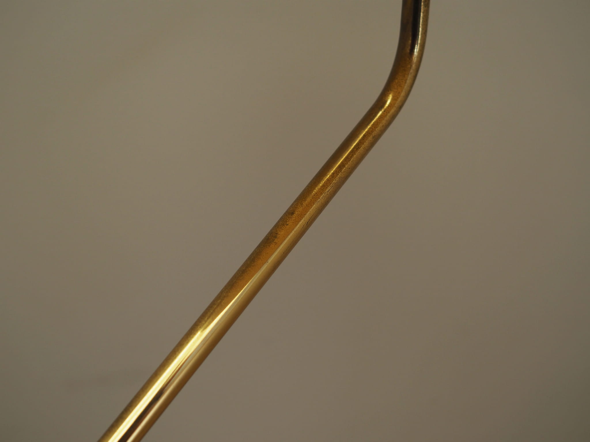 Vintage floor lamp metal textile white 1970s