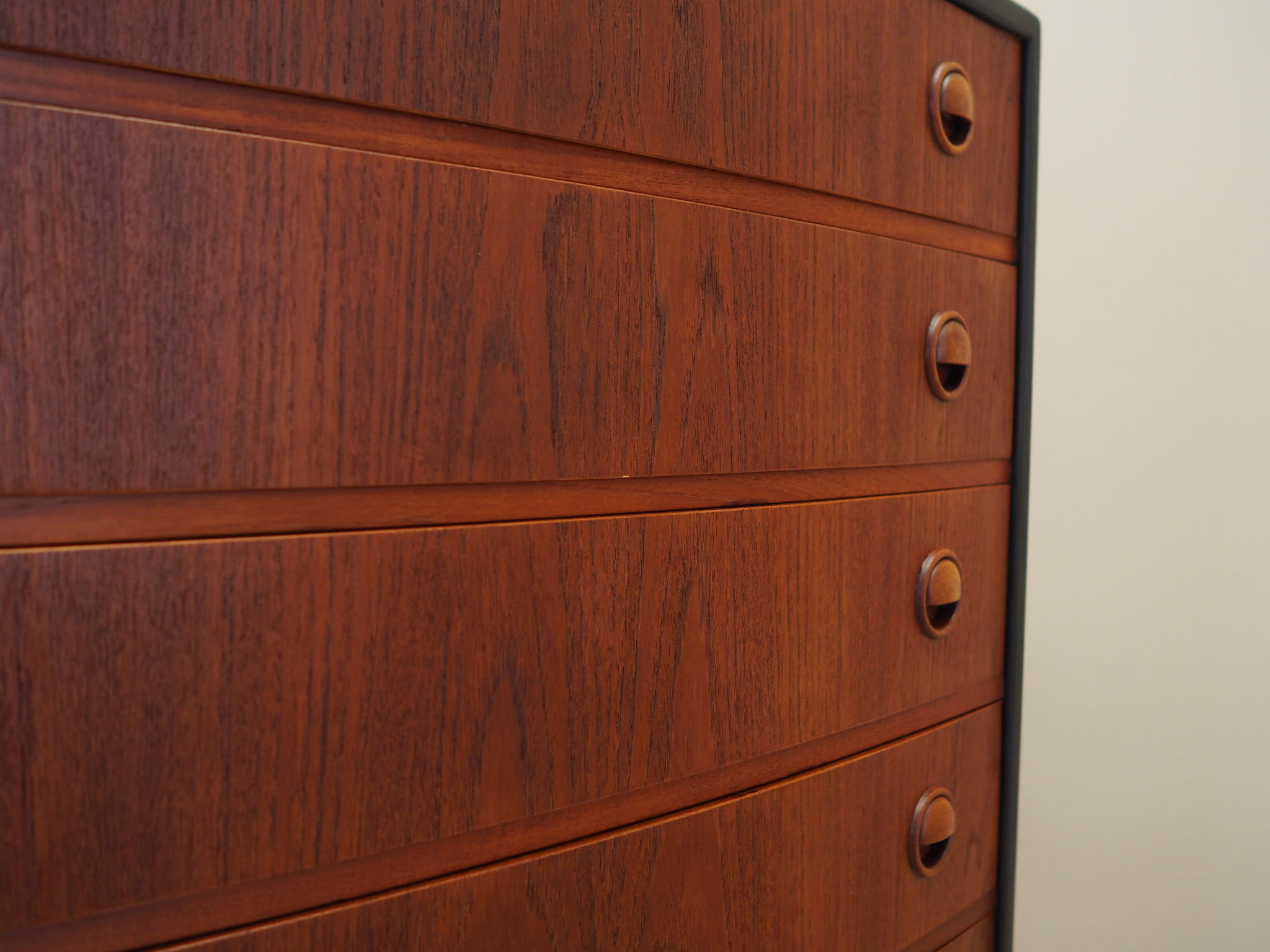 Vintage chest of drawers Teak wood Brown 1960s