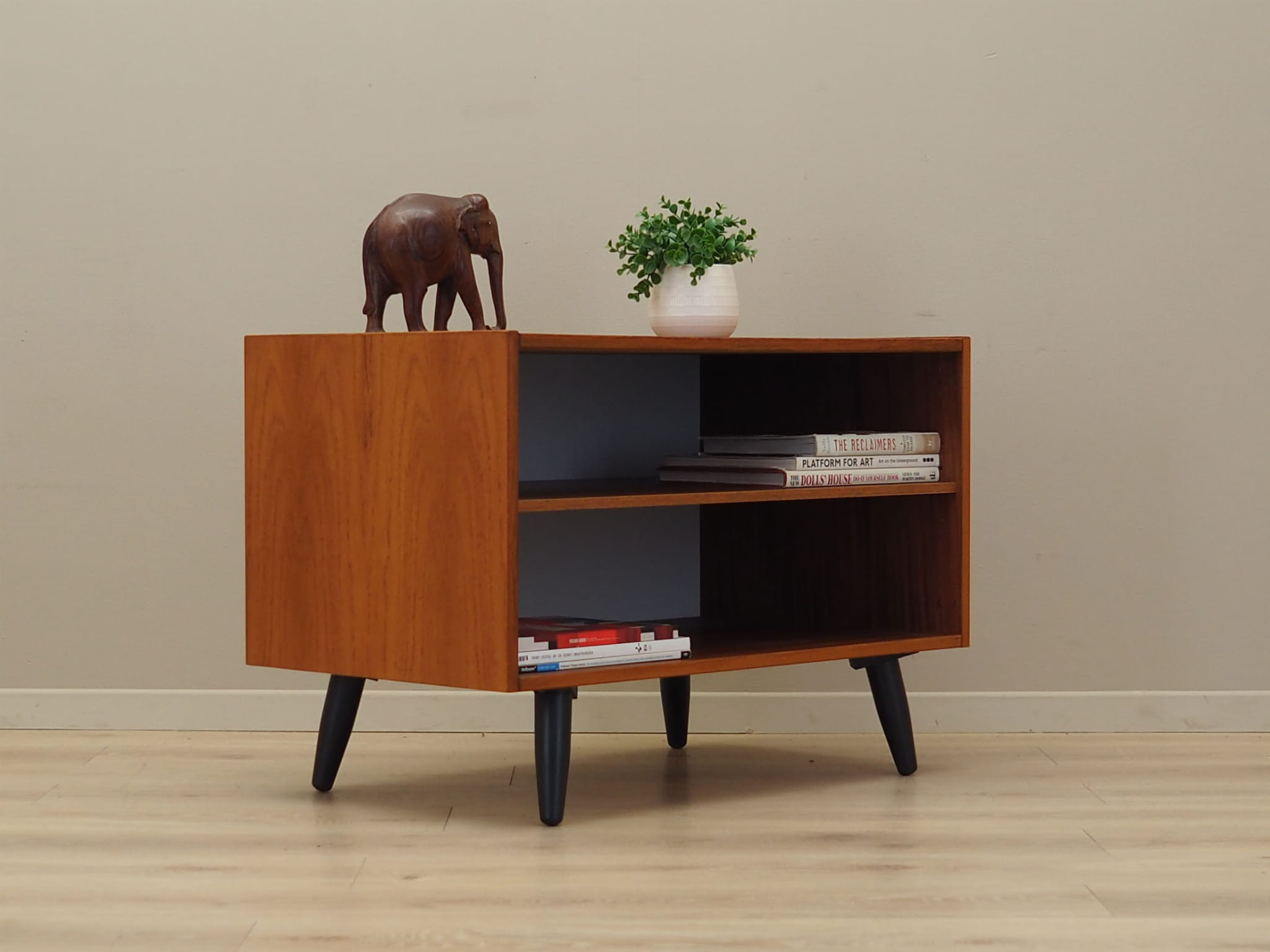 Vintage Bookshelf Teak Brown 1970s
