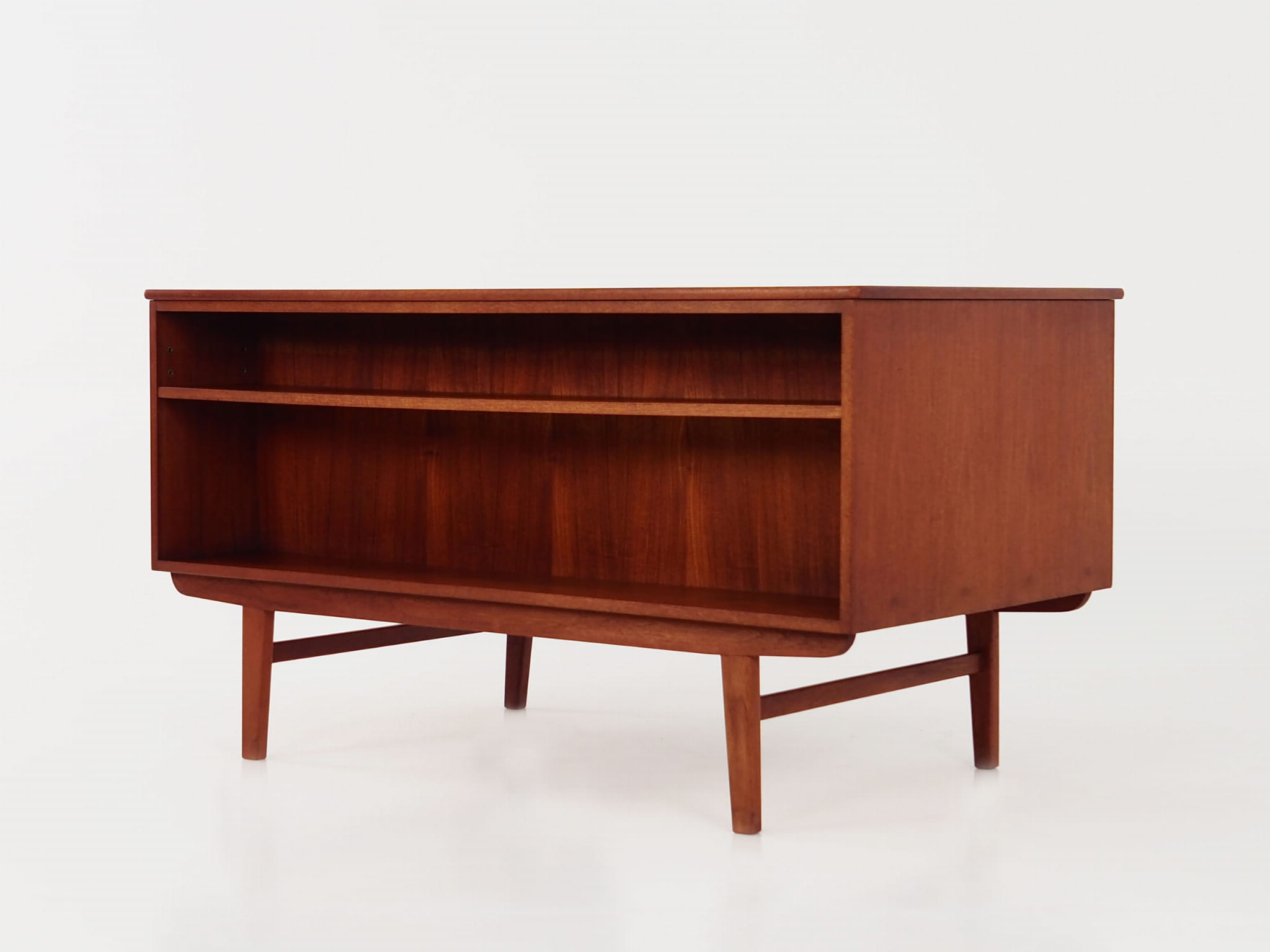 Vintage Desk Teak Wood Brown 1970s