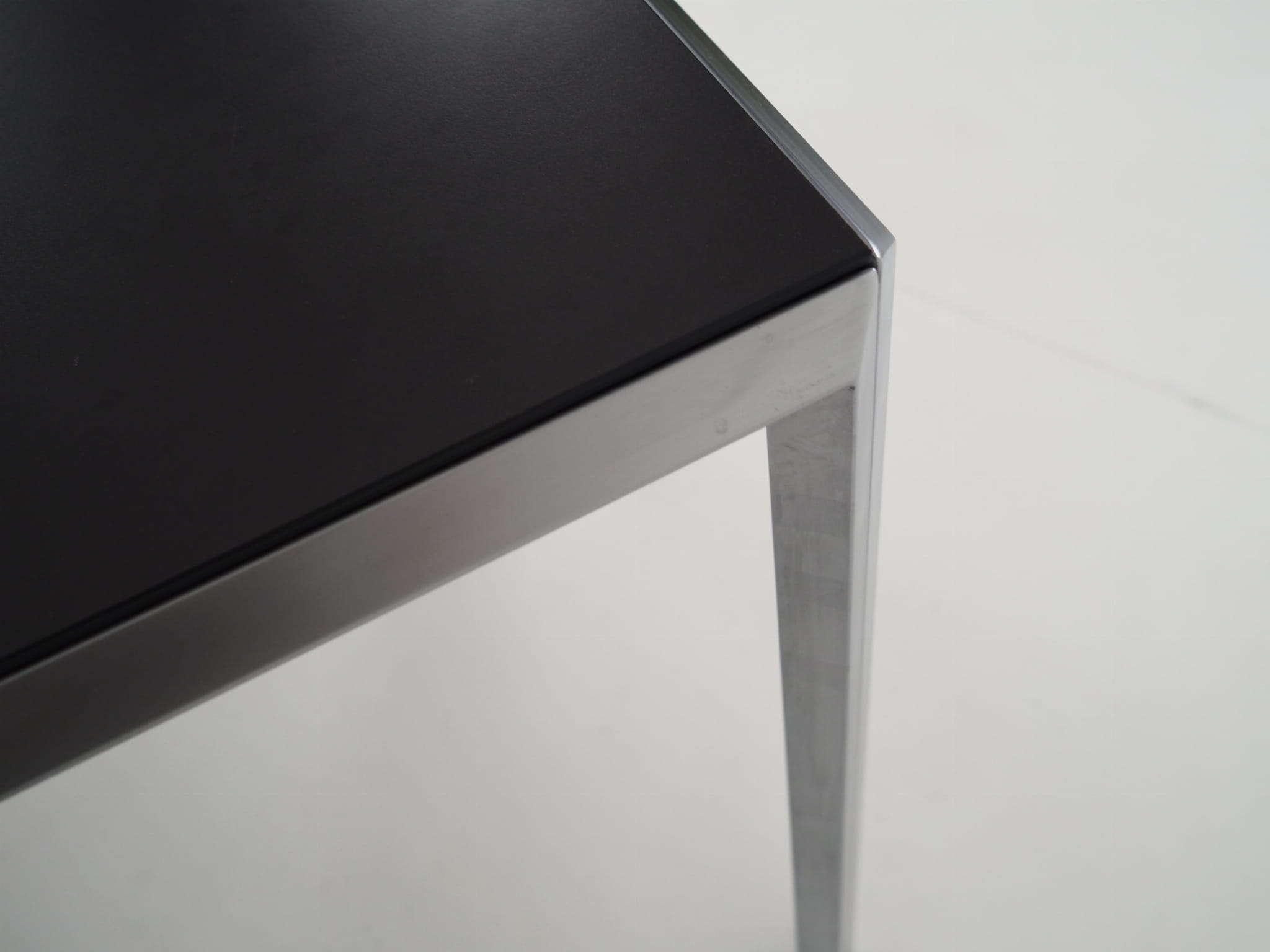 Vintage Table Aluminum Grey 1980s