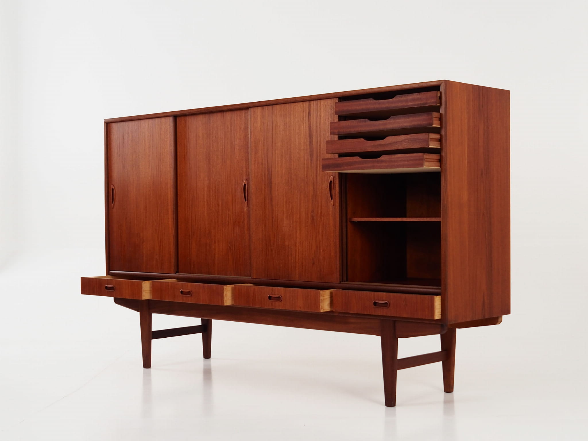 Vintage Sideboard Teak Wood Brown 1970s