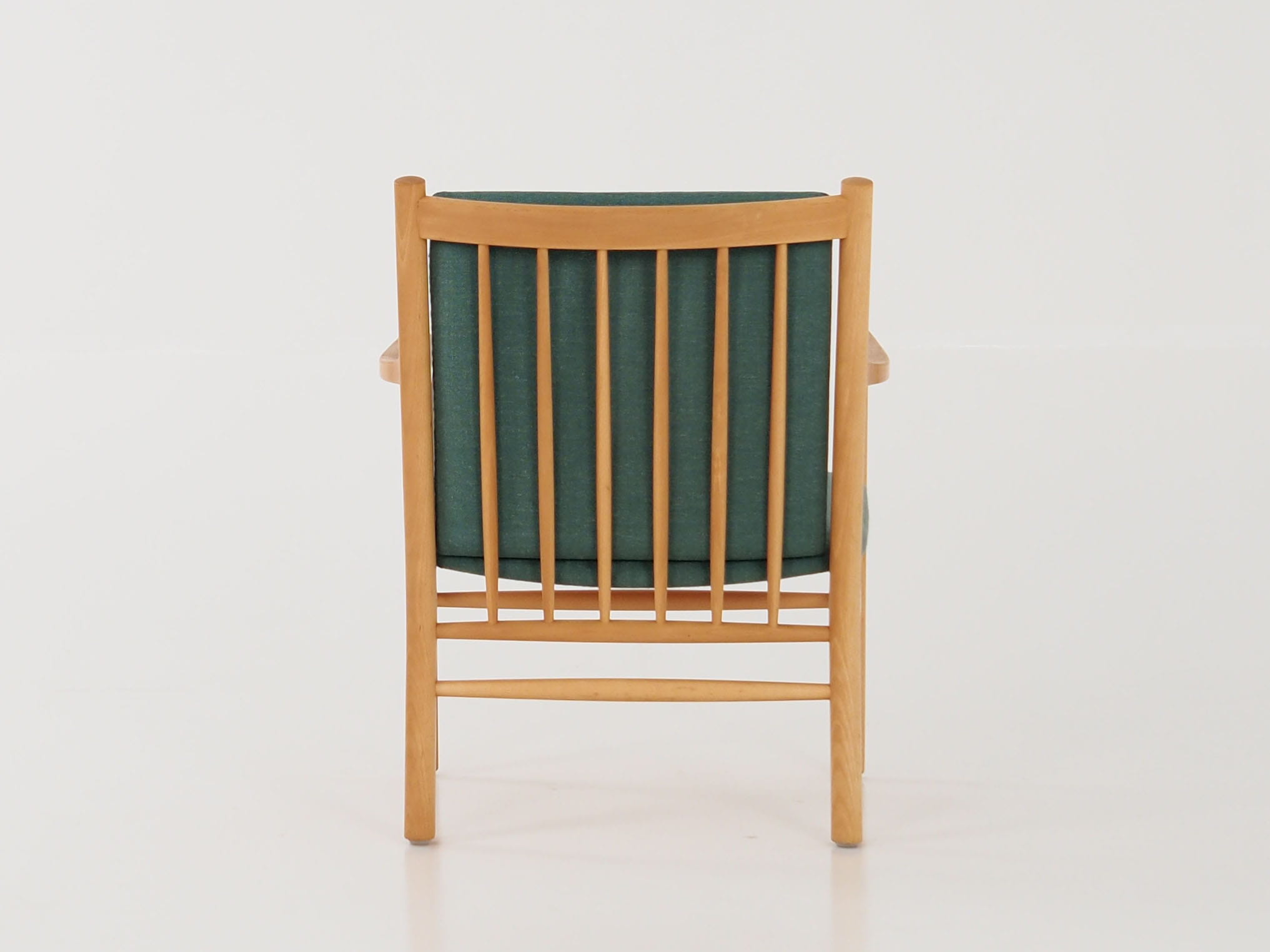 Vintage chair Beech wood Green 1970s