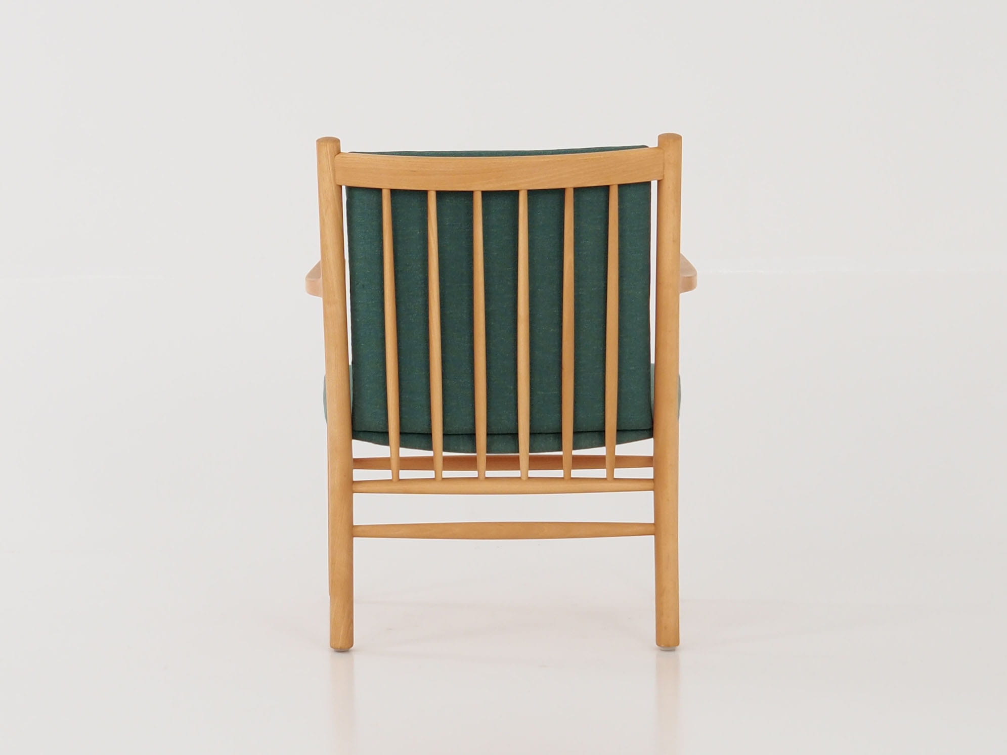 Vintage Stuhl Buchenholz Grün 1970er Jahre
