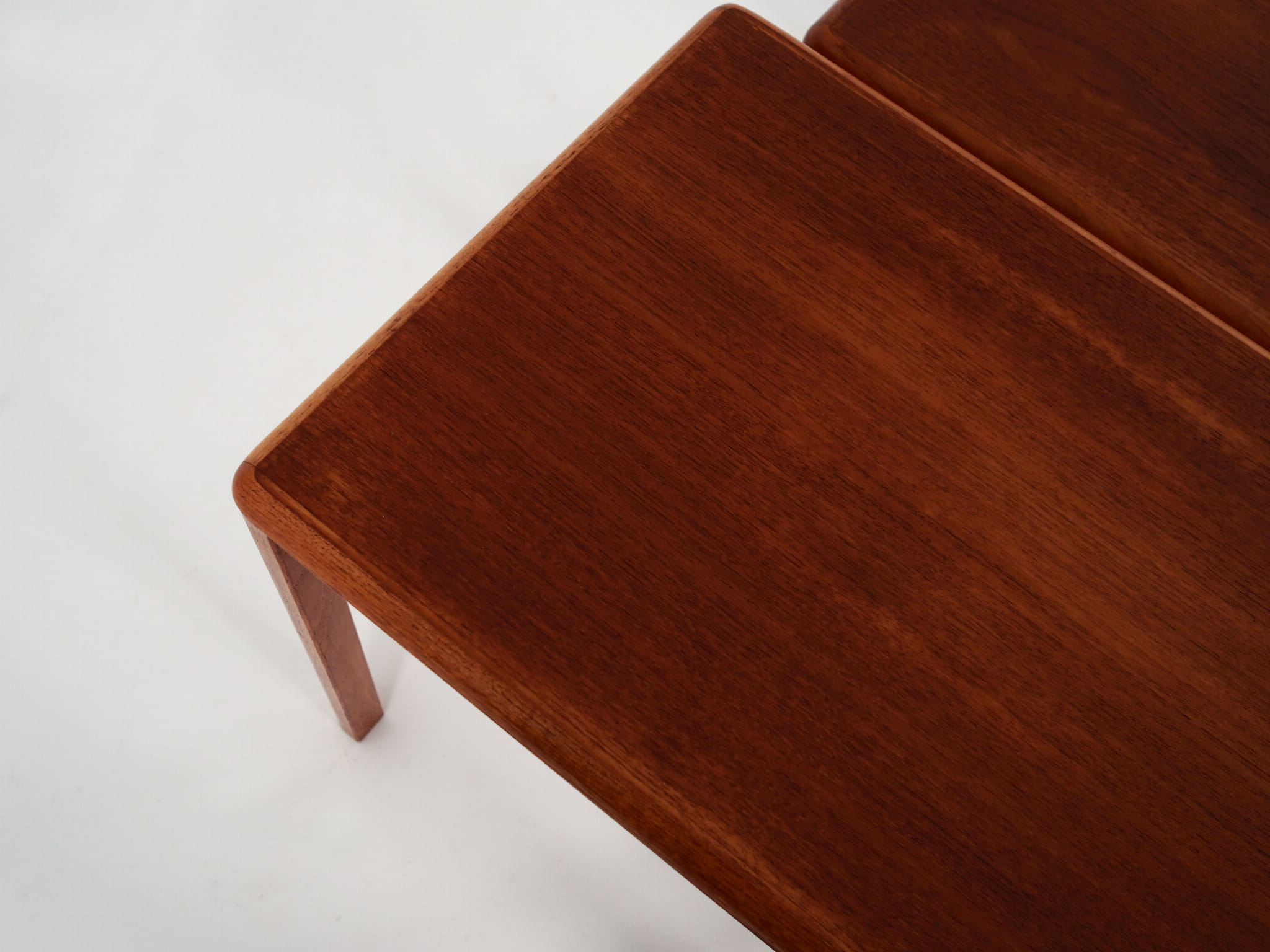 3x Vintage Side Table Teak Brown 1970s
