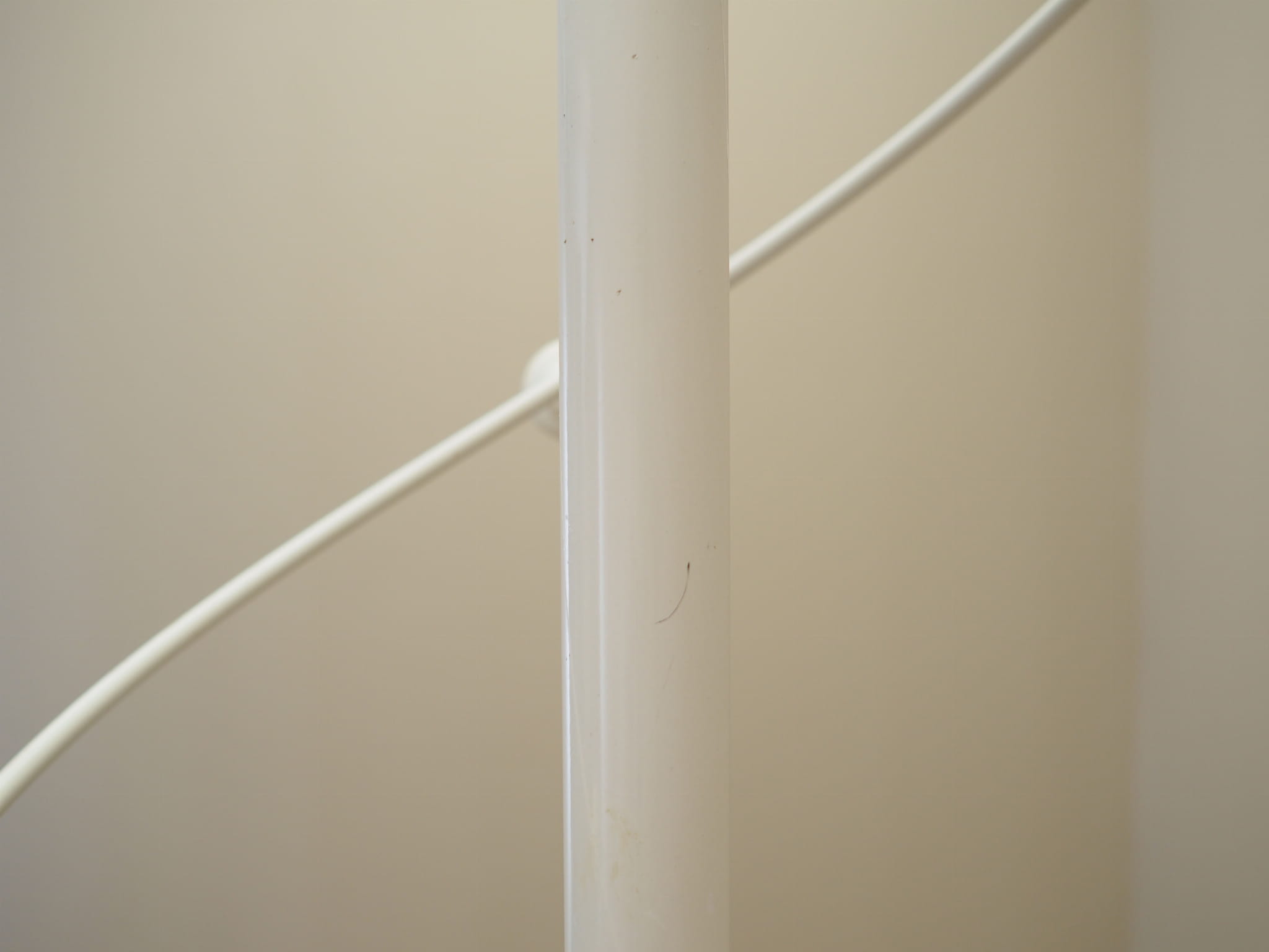 Vintage coat rack metal white 1970s