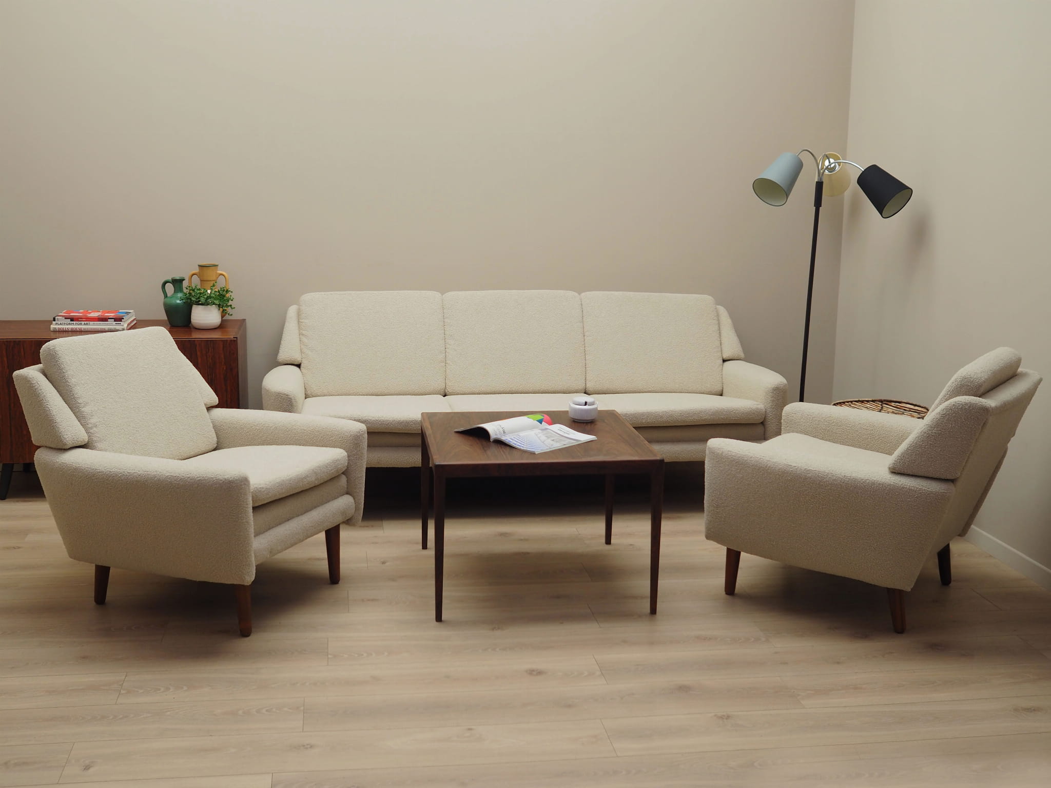Sofa Textile Cream 1970s