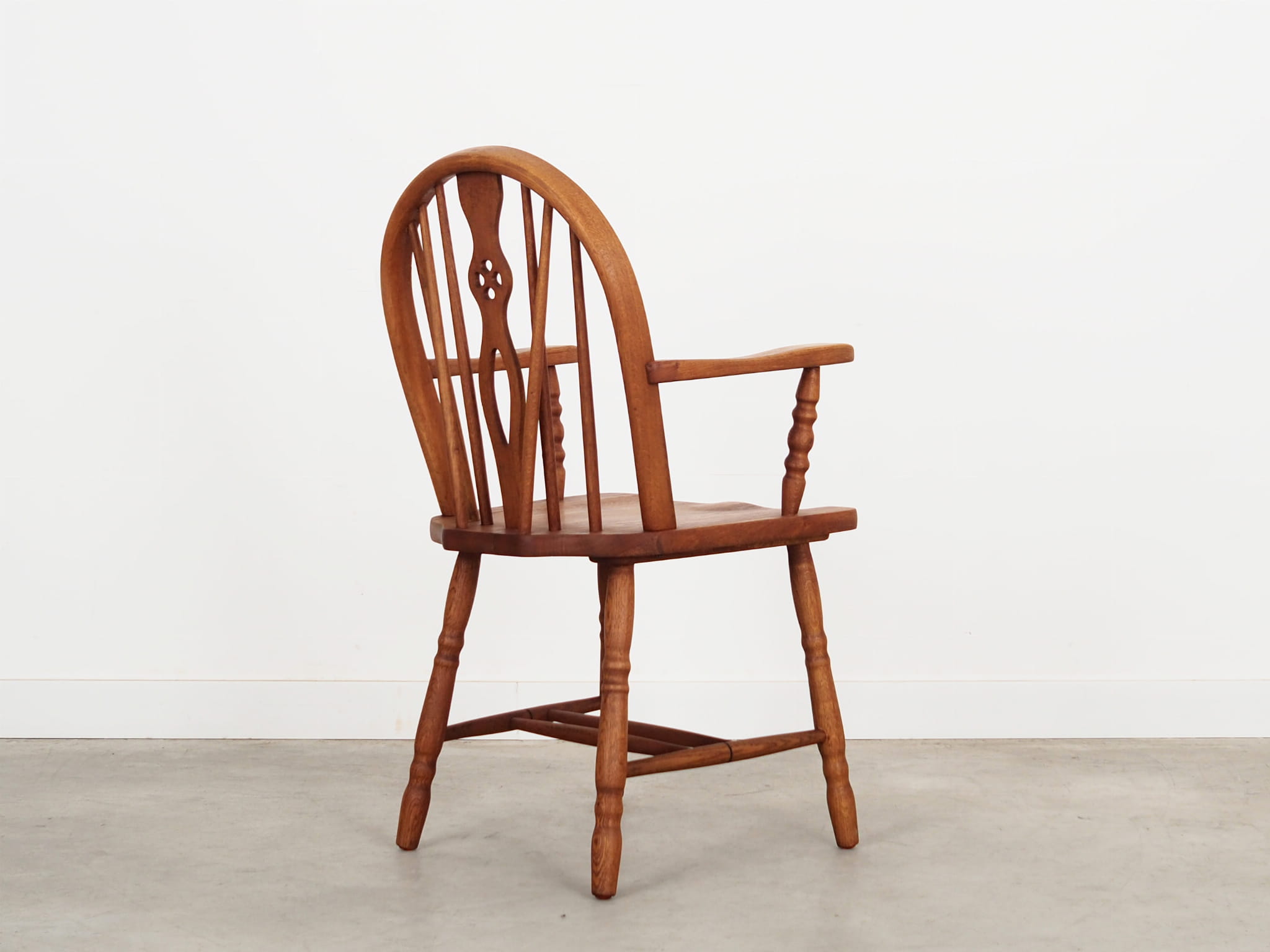 Vintage Armchair Oak Wood Brown 1960s