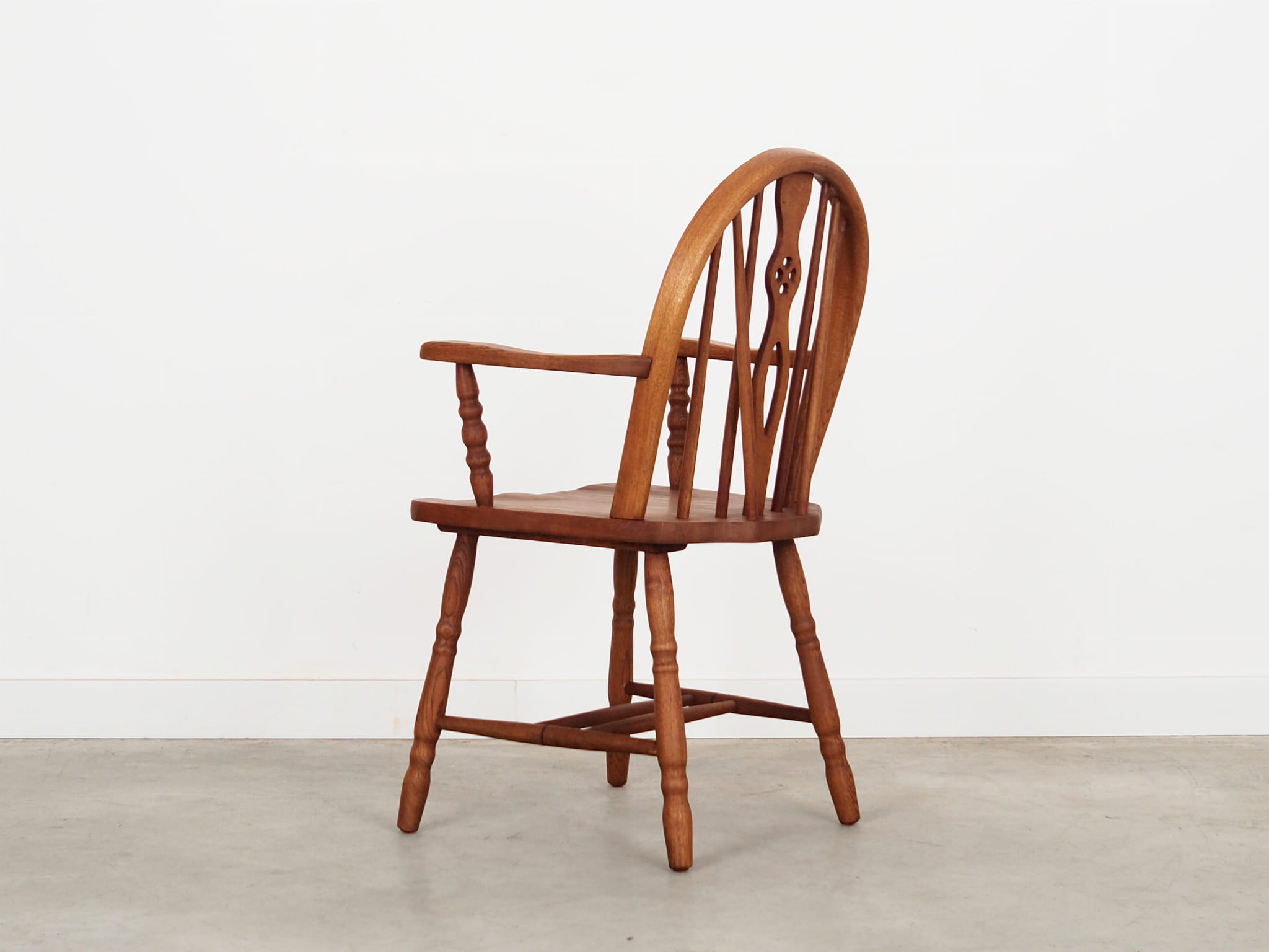 Vintage Armchair Oak Wood Brown 1960s