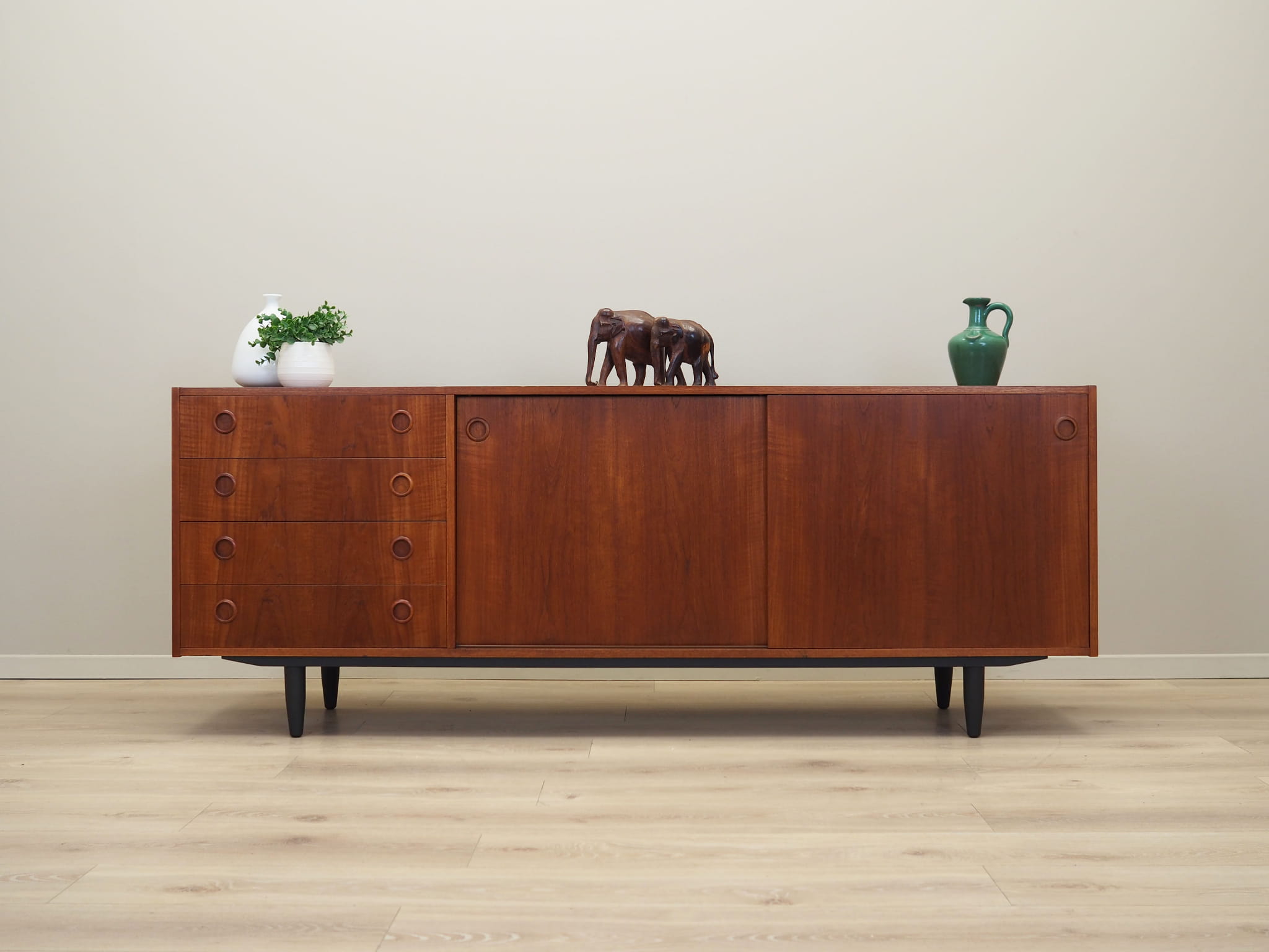 Vintage Sideboard Teak wood Brown 1970s